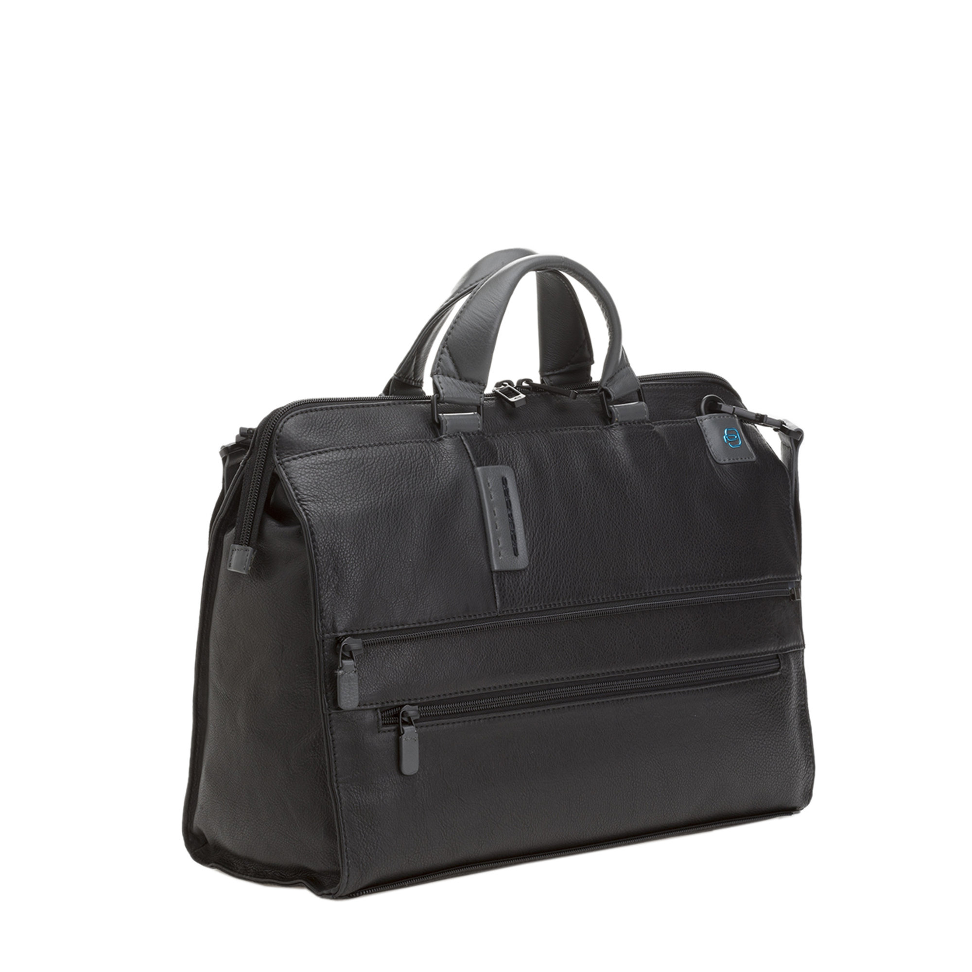 Cartella porta PC in pelle nera Piquadro vista1