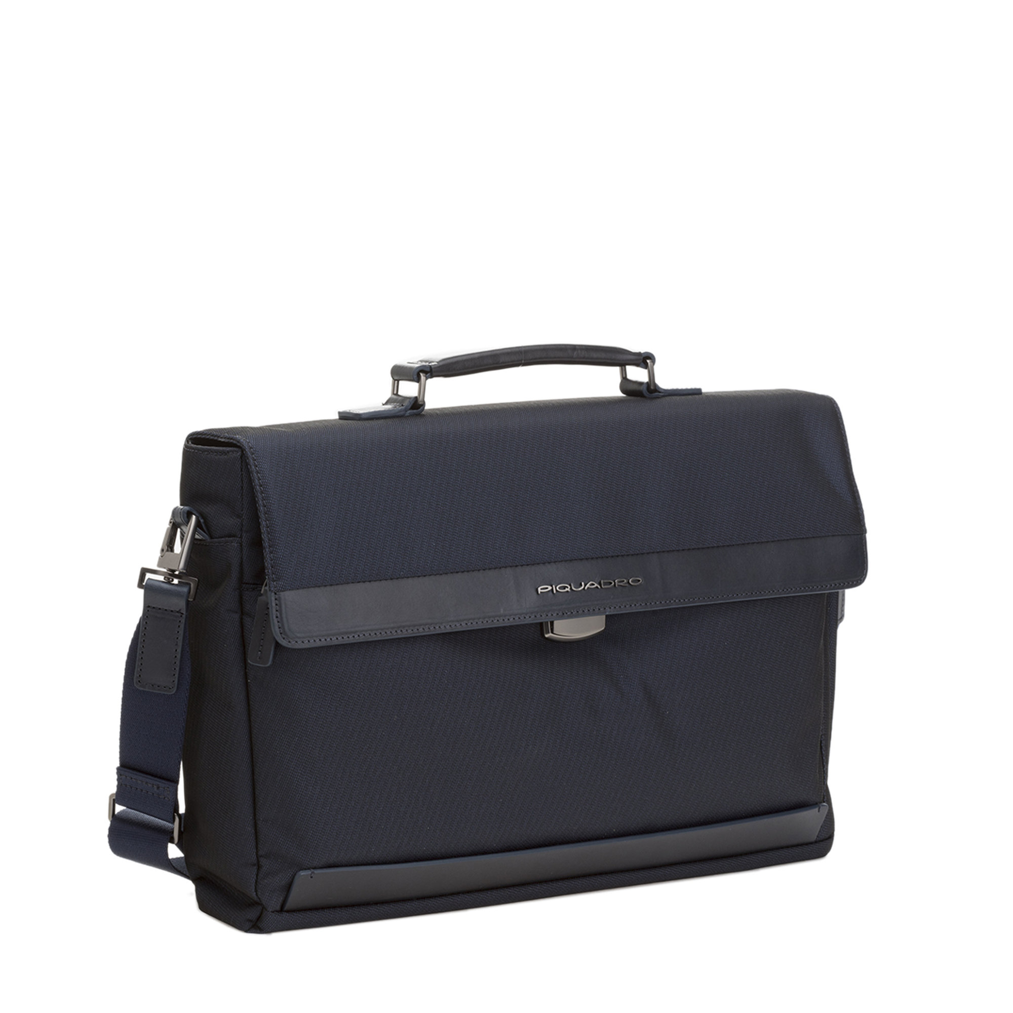 Cartella porta PC in tessuto tecnico blu Piquadro vista1