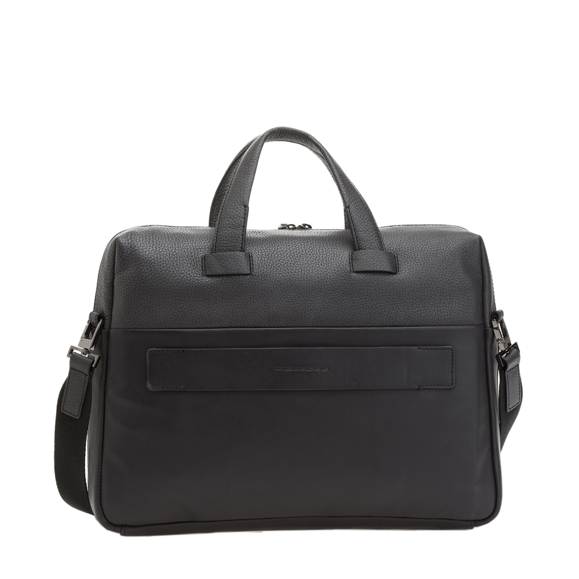 Cartella porta PC in pelle nera Piquadro vista2