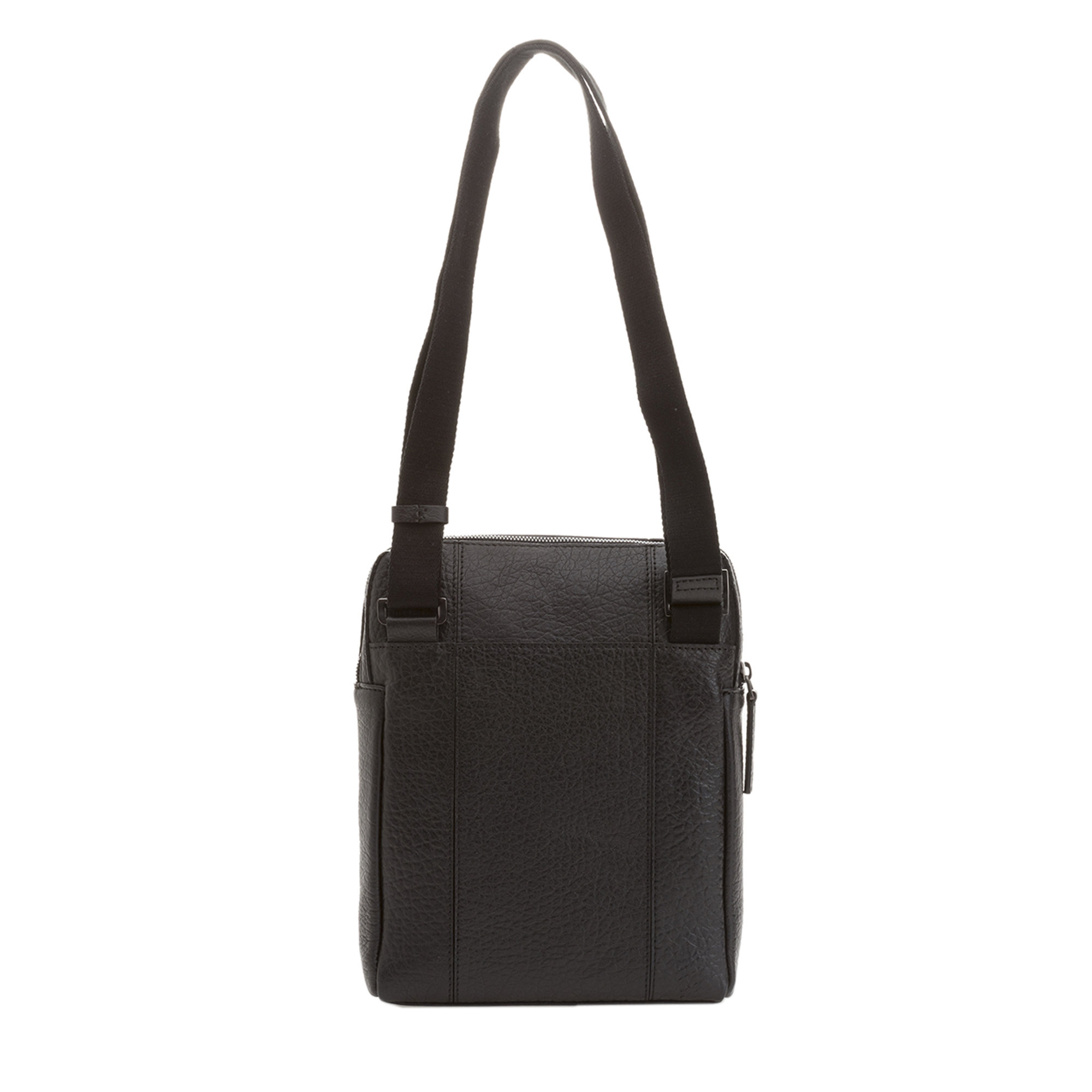 Borsello con tasche in pelle nero Piquadro vista2