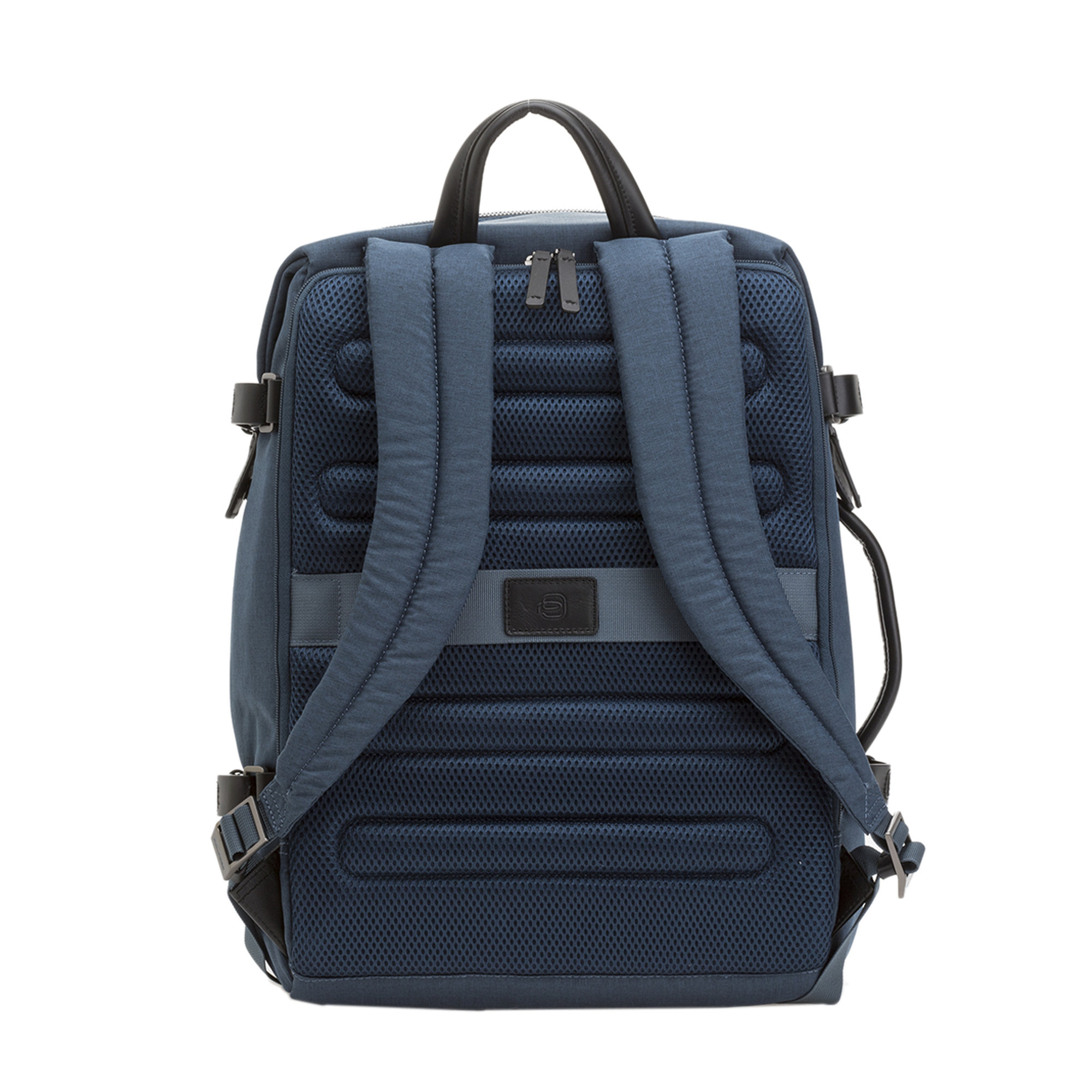 Maxi zaino con manico laterale blu navy Piquadro vista2