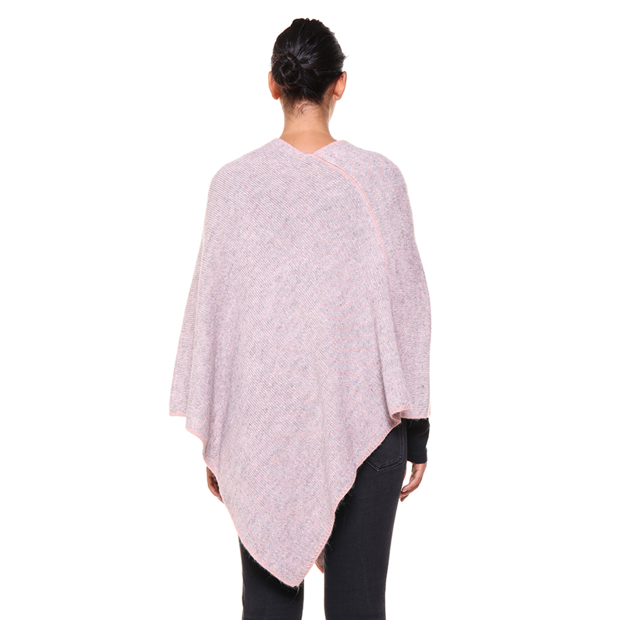 Poncho a punta rosa Mandel Accessori vista2