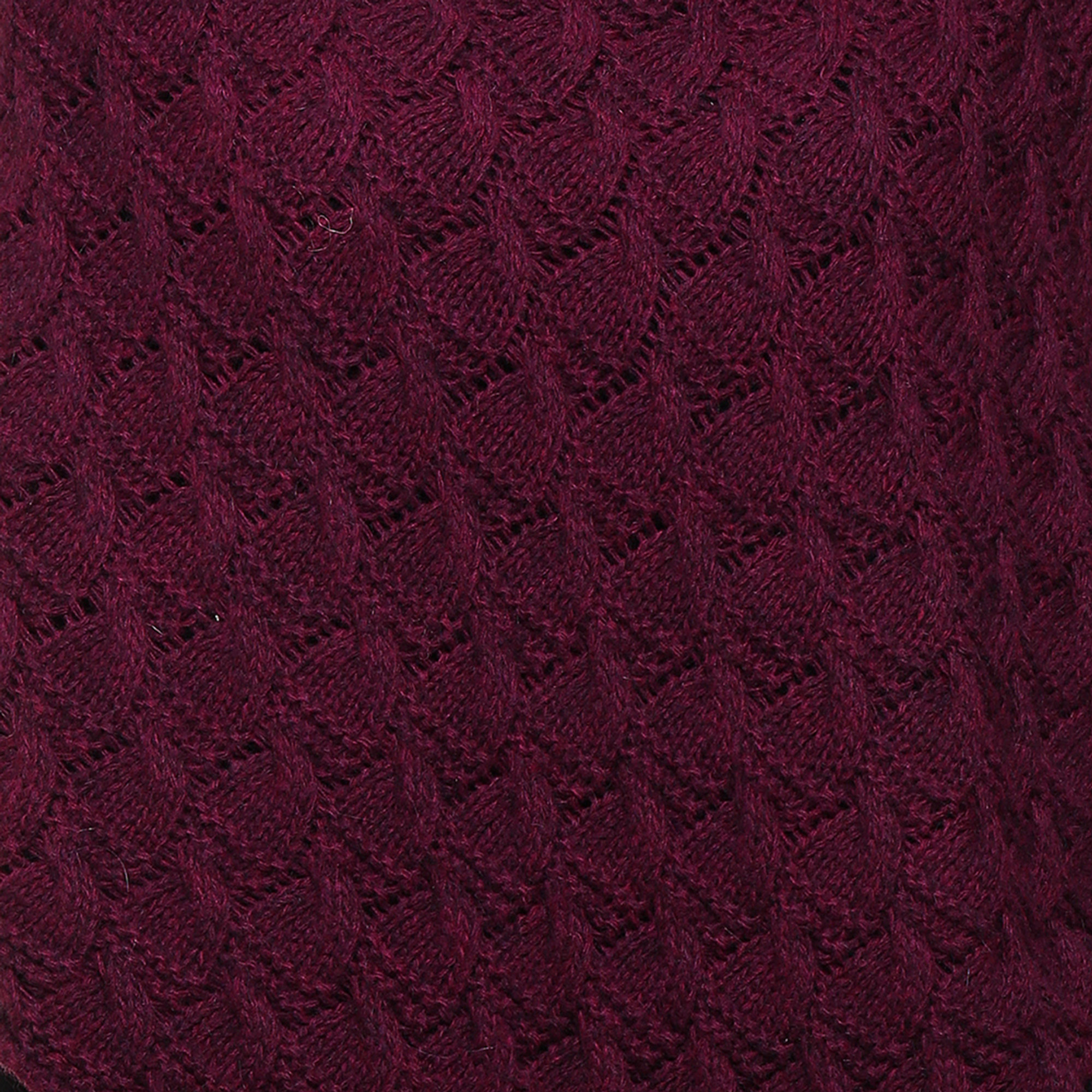 Poncho corto bordeaux Mandel Accessori vista3