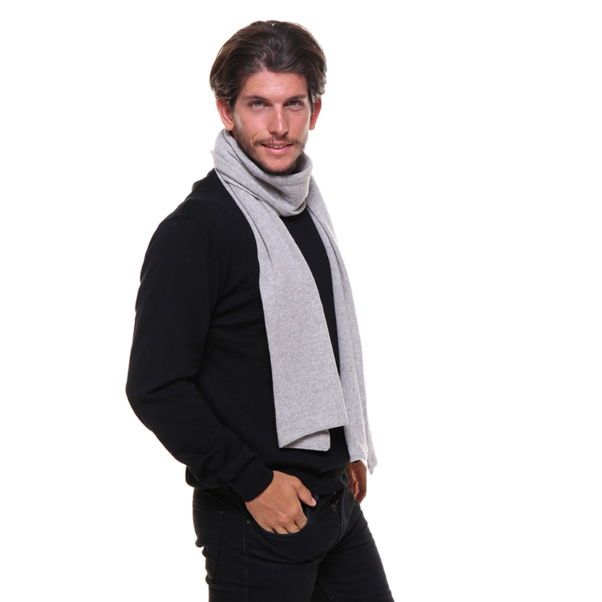 Sciarpa grigio chiaro Mandel Accessori vista1