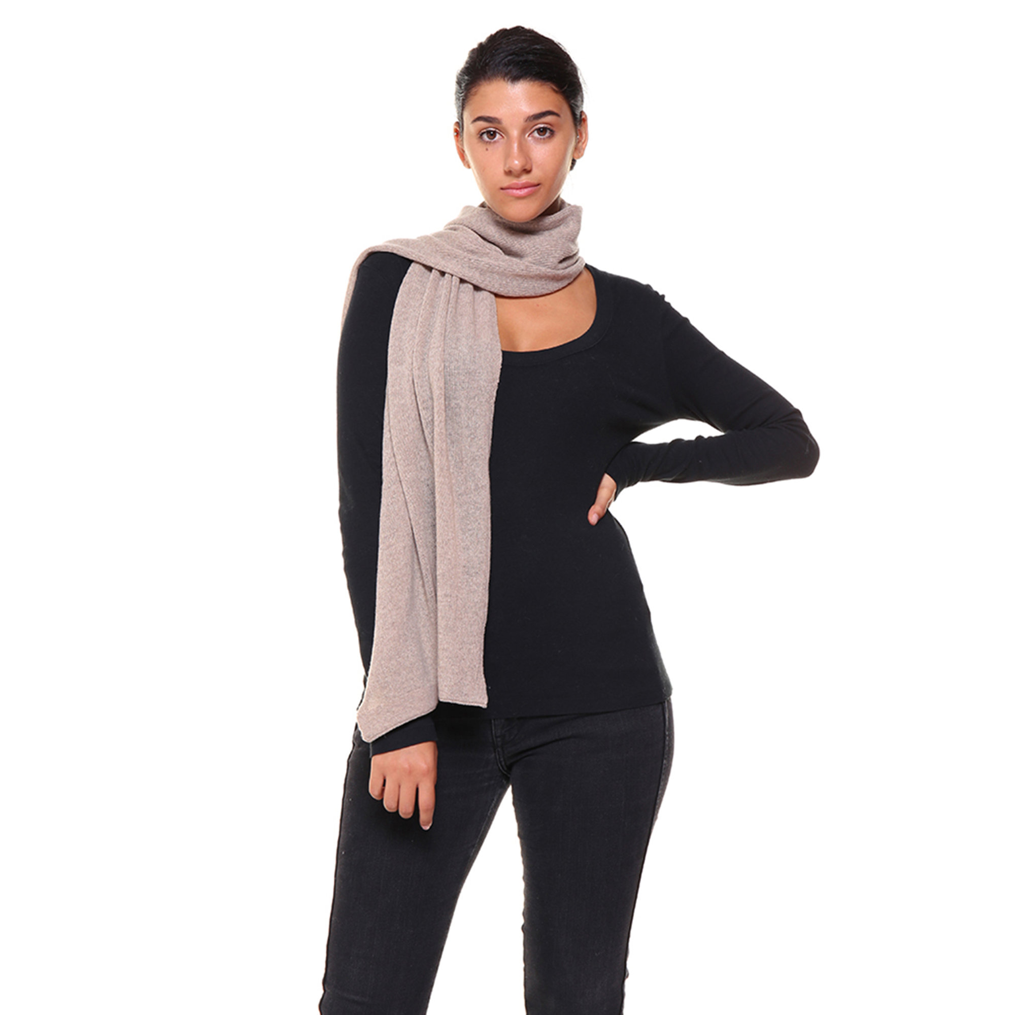 Sciarpa beige Mandel Accessori vista1