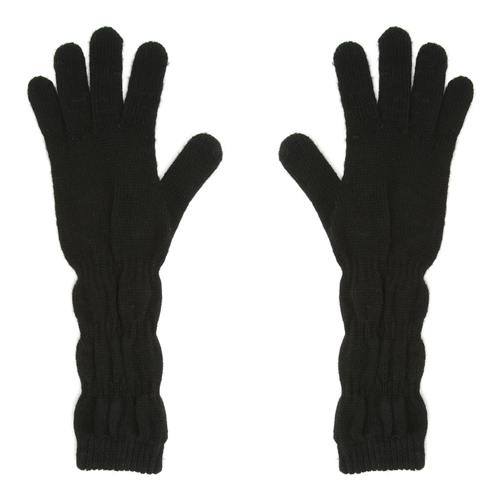 Guanti lunghi neri Mandel Accessori vista0