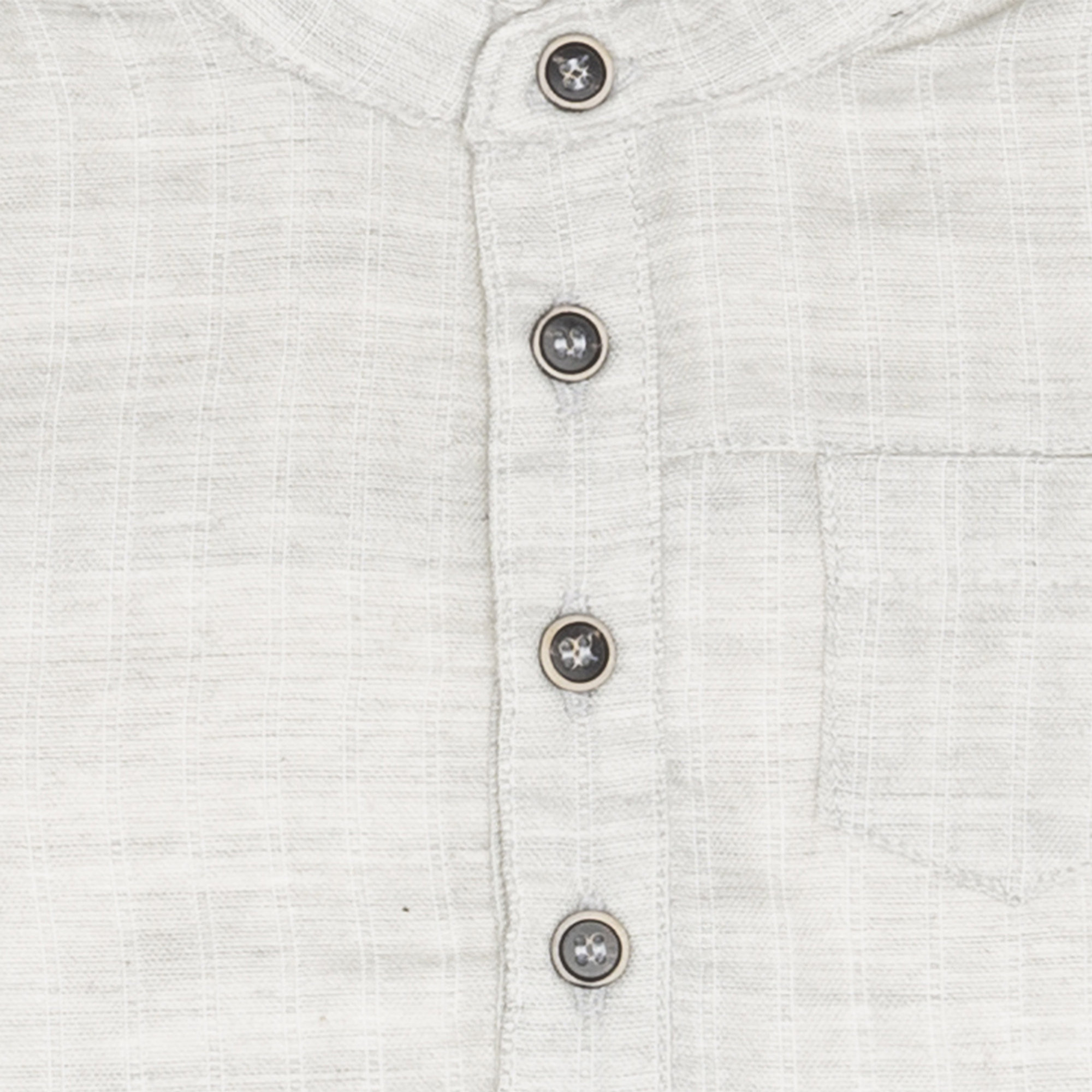 Camicia con collo alla coreana grigio Yellowsub vista2
