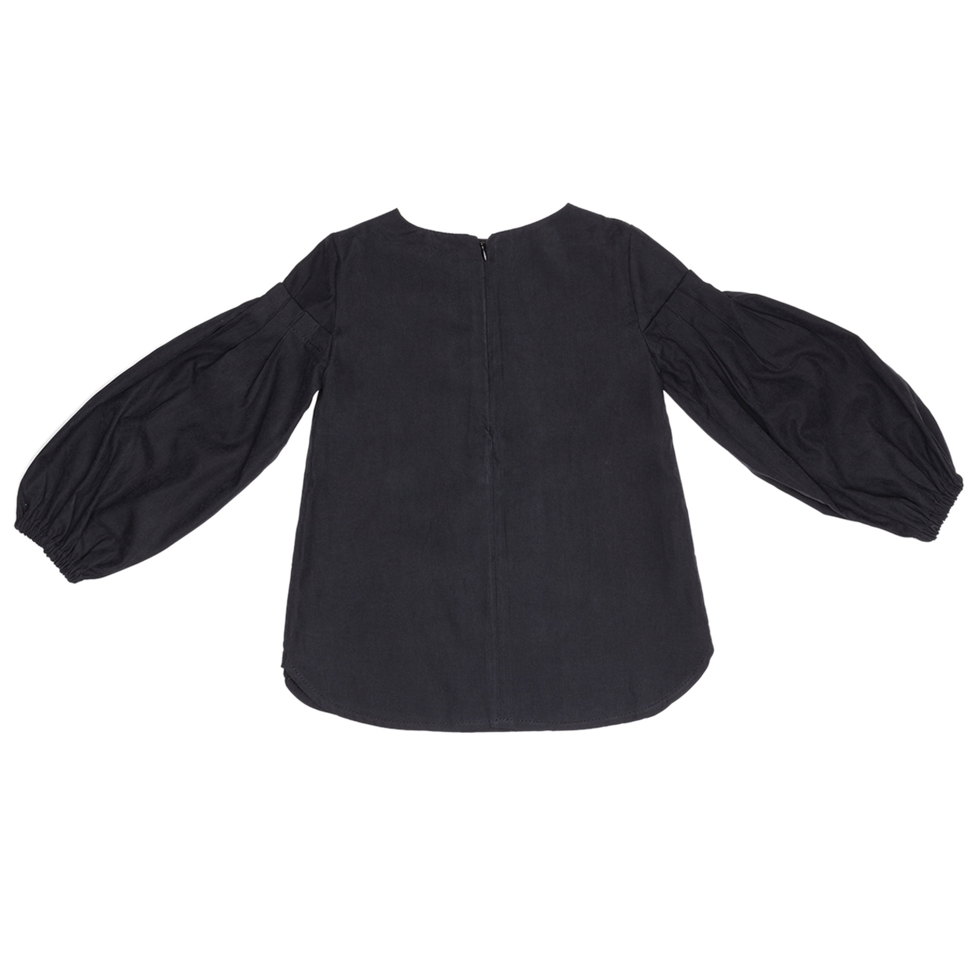 Blusa con maniche a palloncino nera Yellowsub vista1
