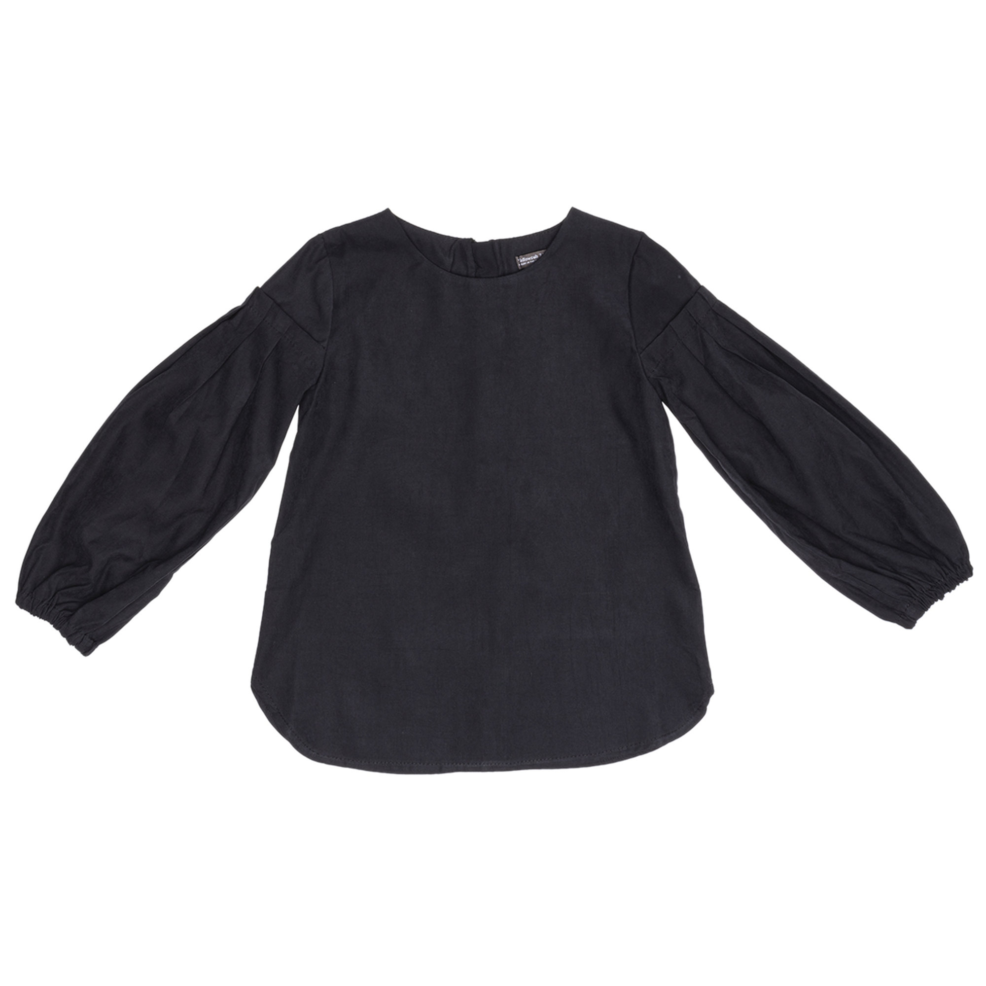 Blusa con maniche a palloncino nera Yellowsub vista0