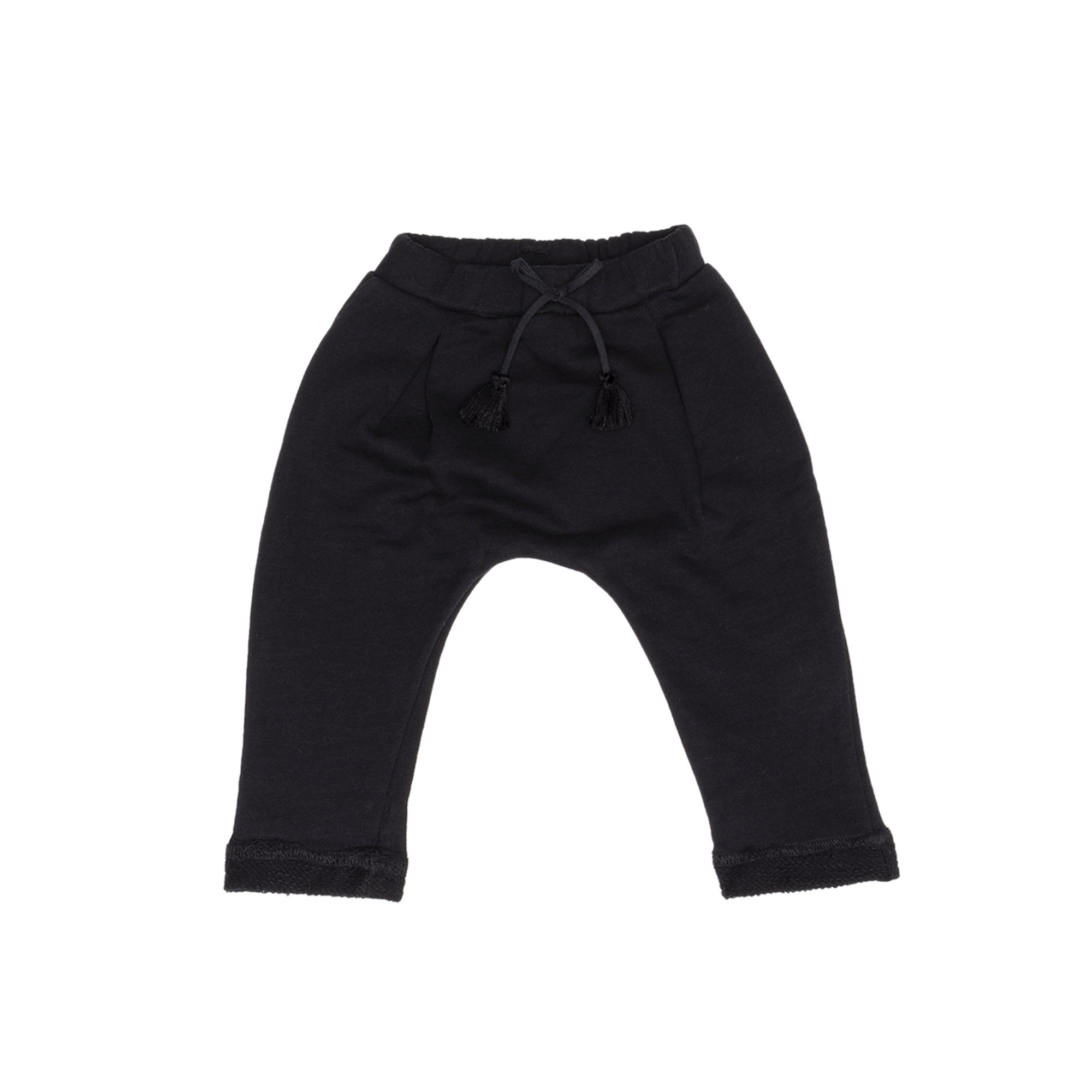 Pantaloni morbidi color nero Yellowsub vista1