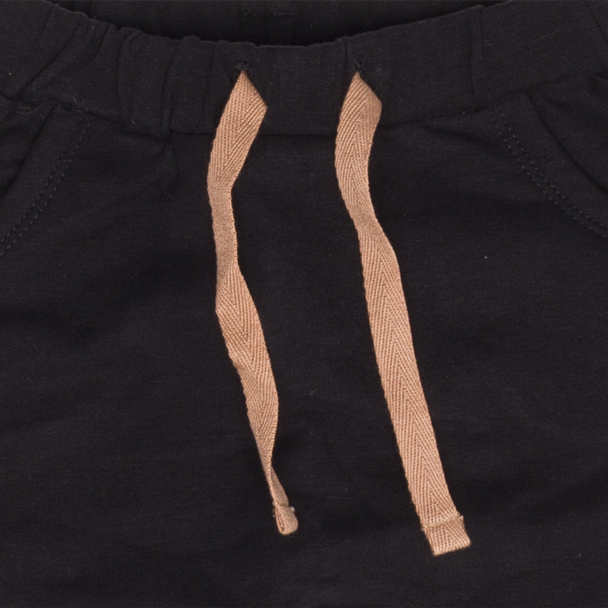 Pantaloni in cotone stretch nero Yellowsub vista2