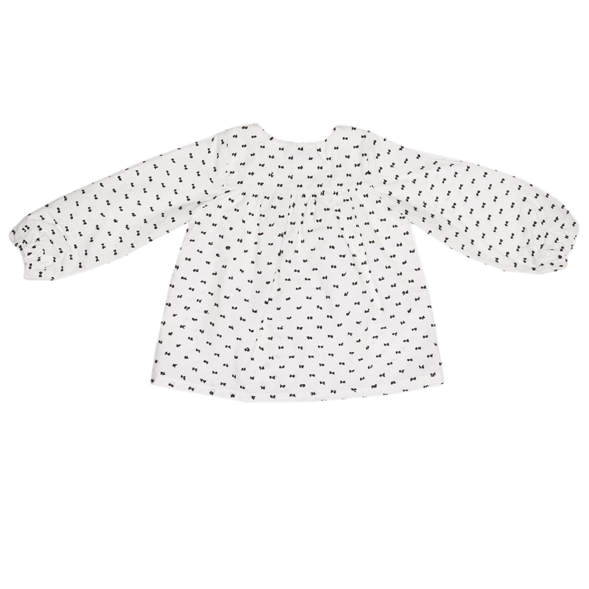 Camicia a girocollo bianco e nero Yellowsub vista1