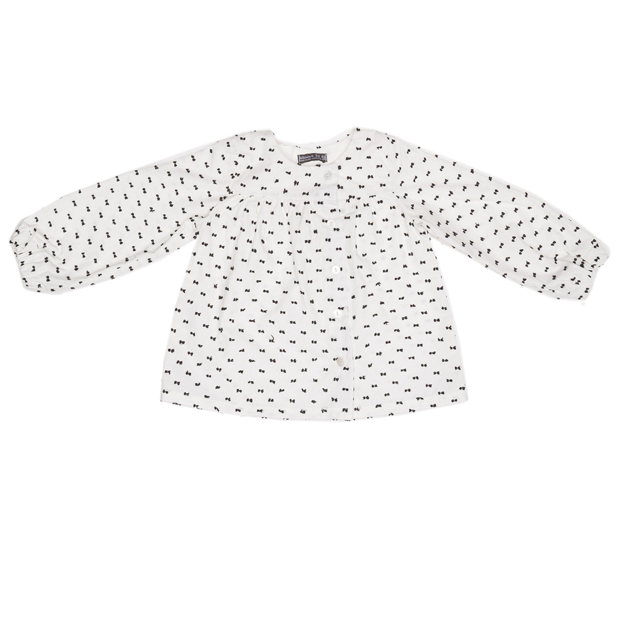 Camicia a girocollo bianco e nero Yellowsub vista0