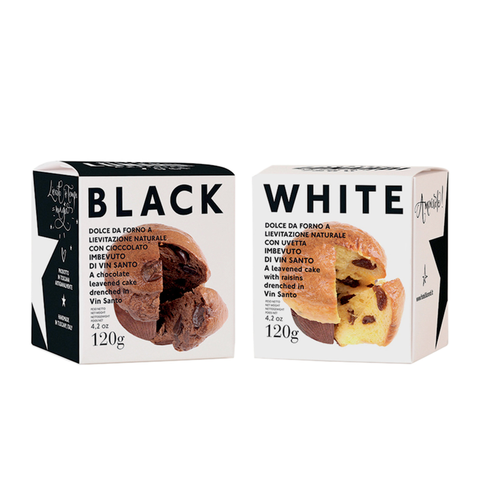 1 confezione "Black" da 120 gr - 1 confezione "White" da 120 gr Fratelli Lunardi vista0