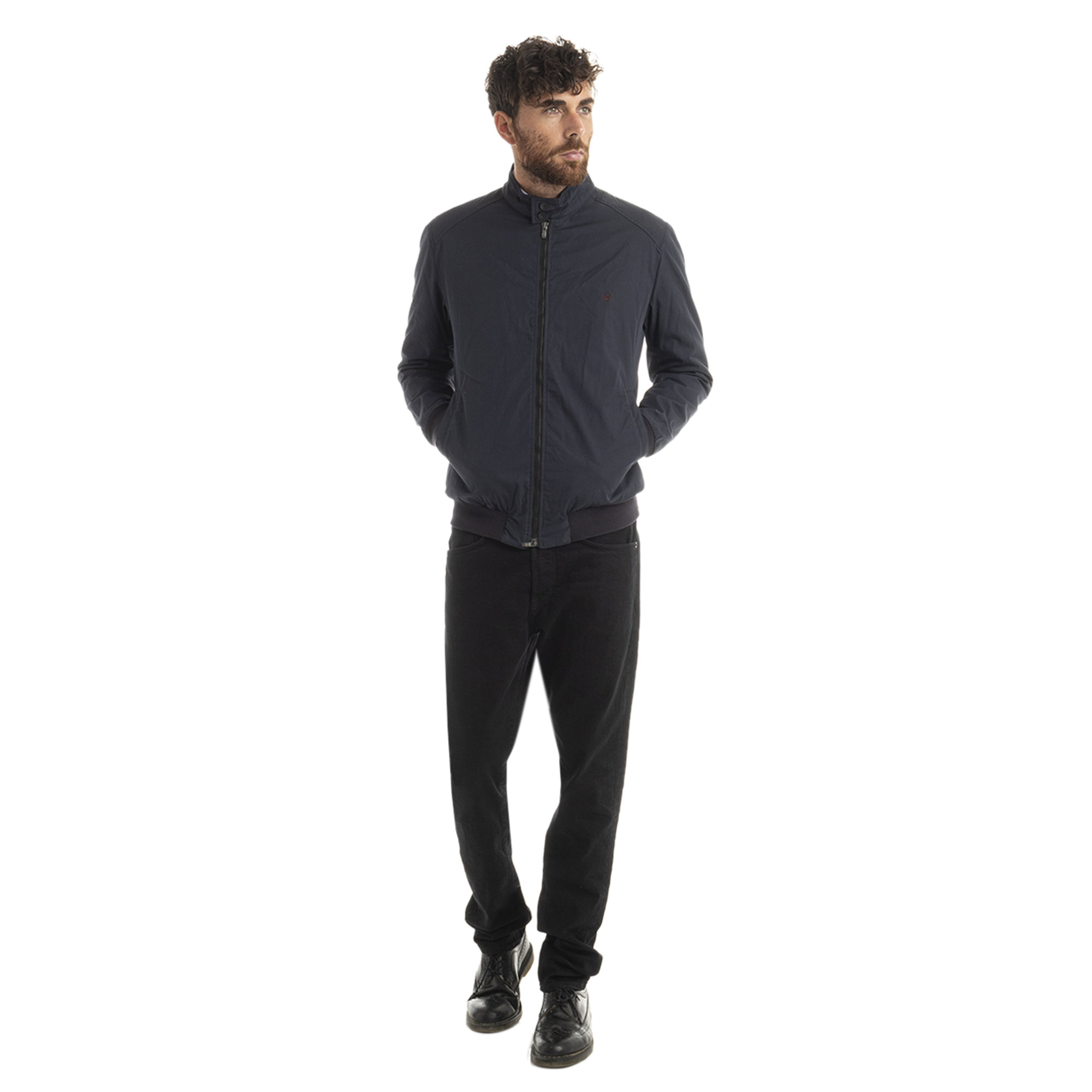 Giubbotto in cotone blu notte Brooksfield Fuori Tutto vista1