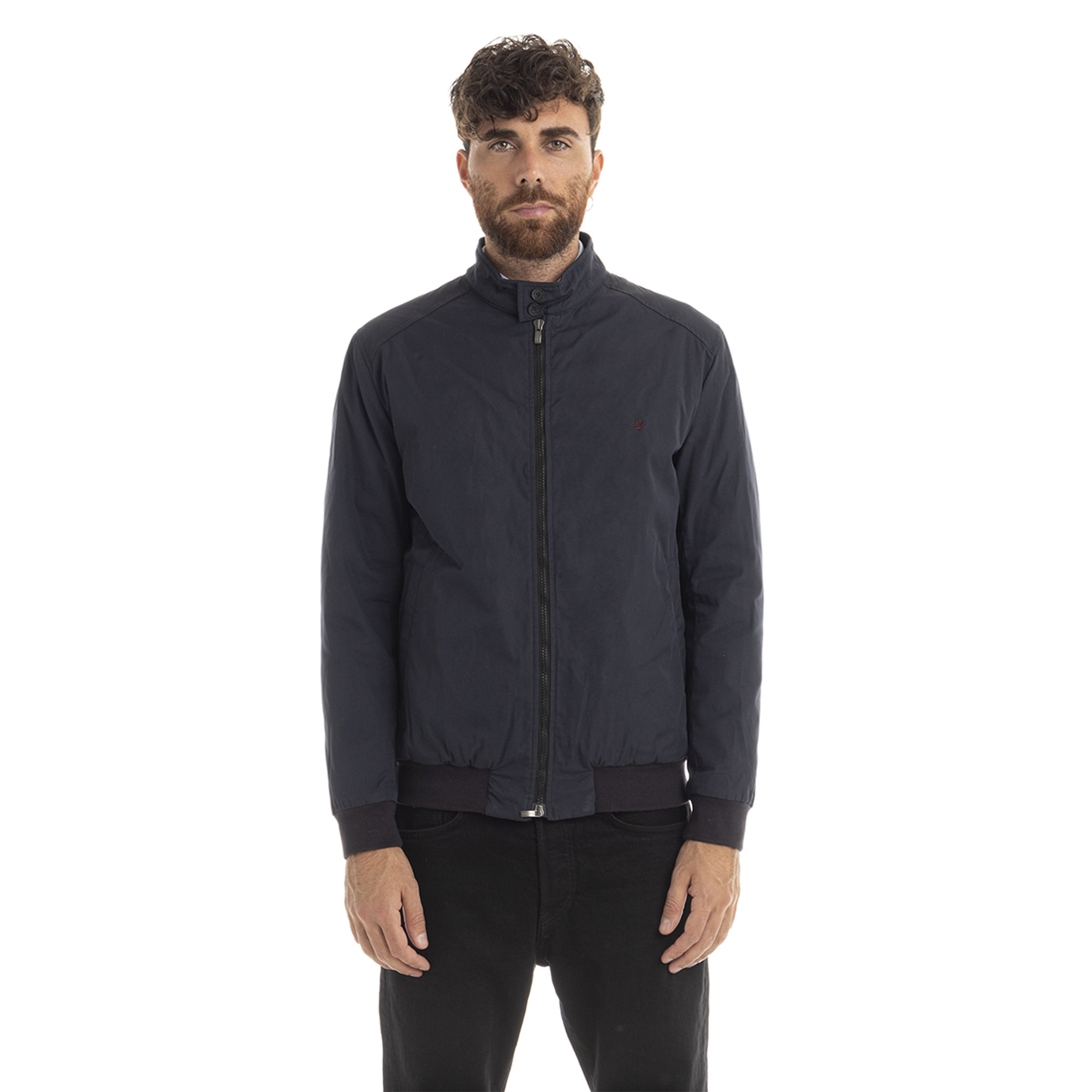 Giubbotto in cotone blu notte Brooksfield Fuori Tutto vista0