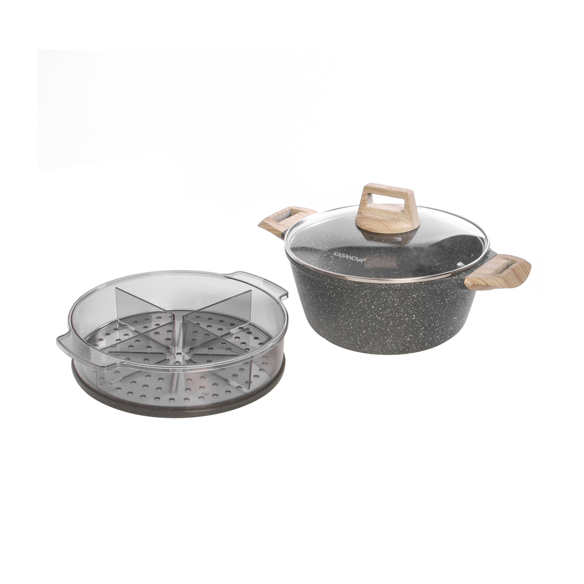 Casseruola con coperchio vaporiera Noind Petra C Kasanova vista2