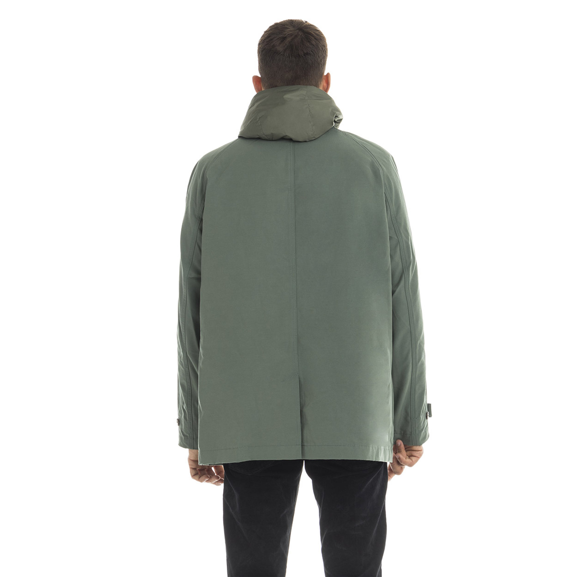 Giacca con gilet rimovibile verde salvia Lacoste vista3