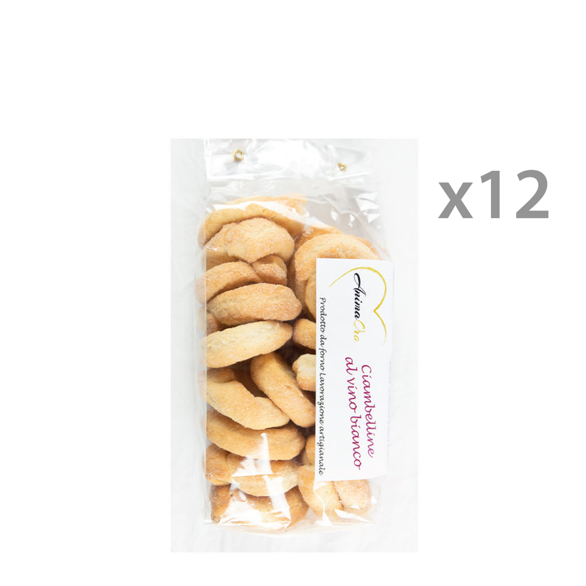 12 confezioni - Ciambelline al vino bianco 180 gr AnimaOro vista0