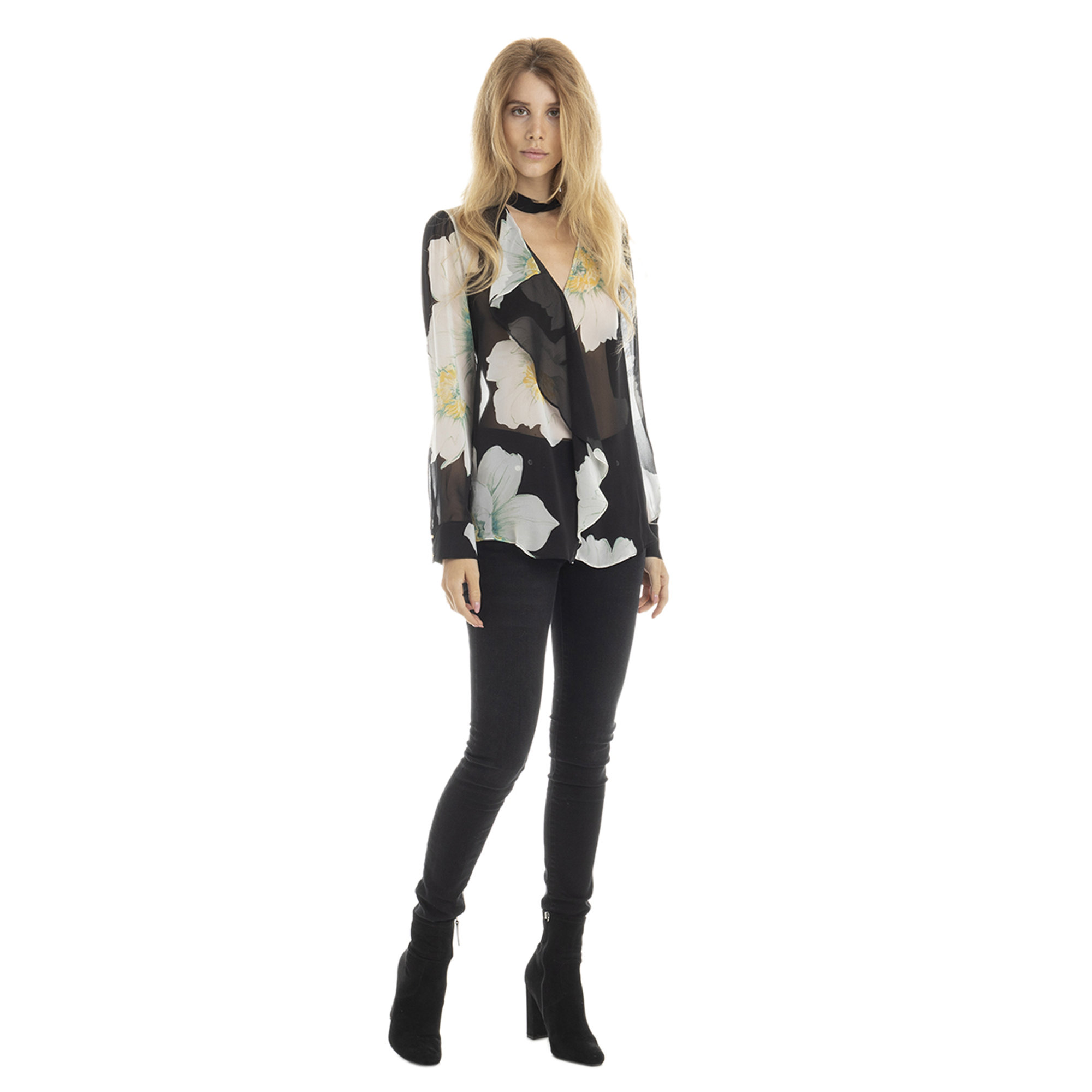 Blusa con maxi fantasia floreale Guess by Marciano vista1