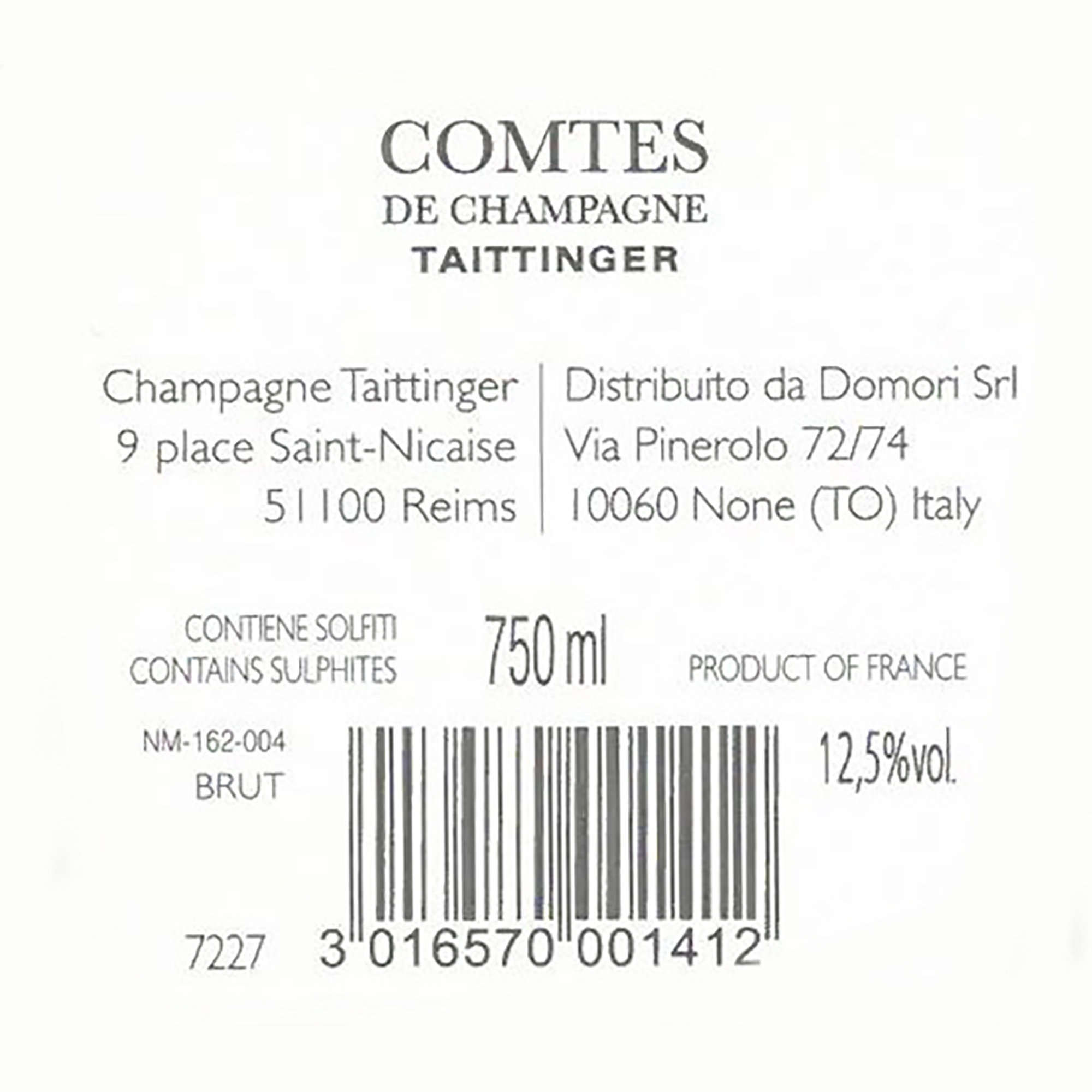Comtes De Champagne Grands Crus - Blanc de Blancs 2007 Taittinger vista1