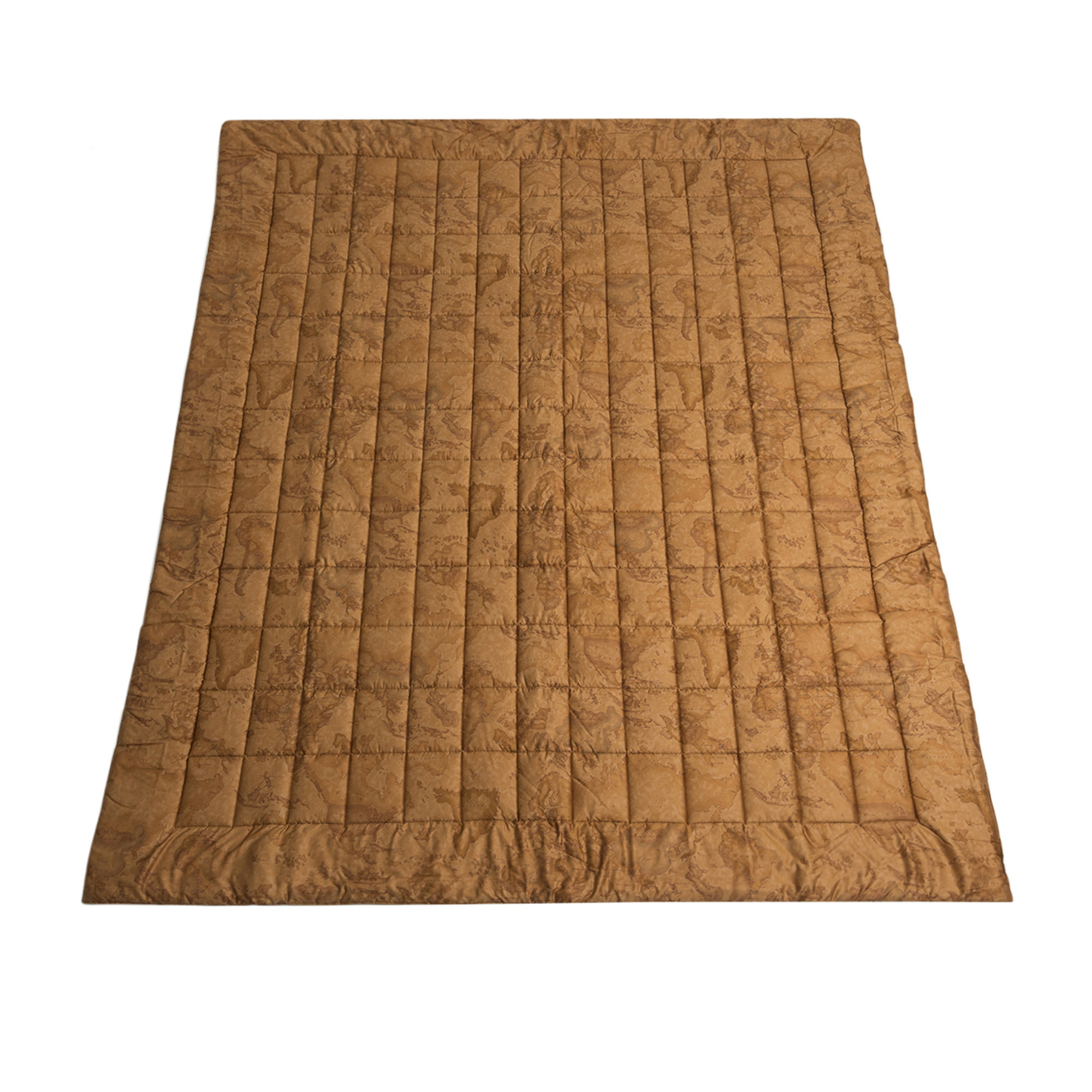 Trapunta matrimoniale GEO_LUXURY 260x260, bronzo Alviero Martini Home vista1