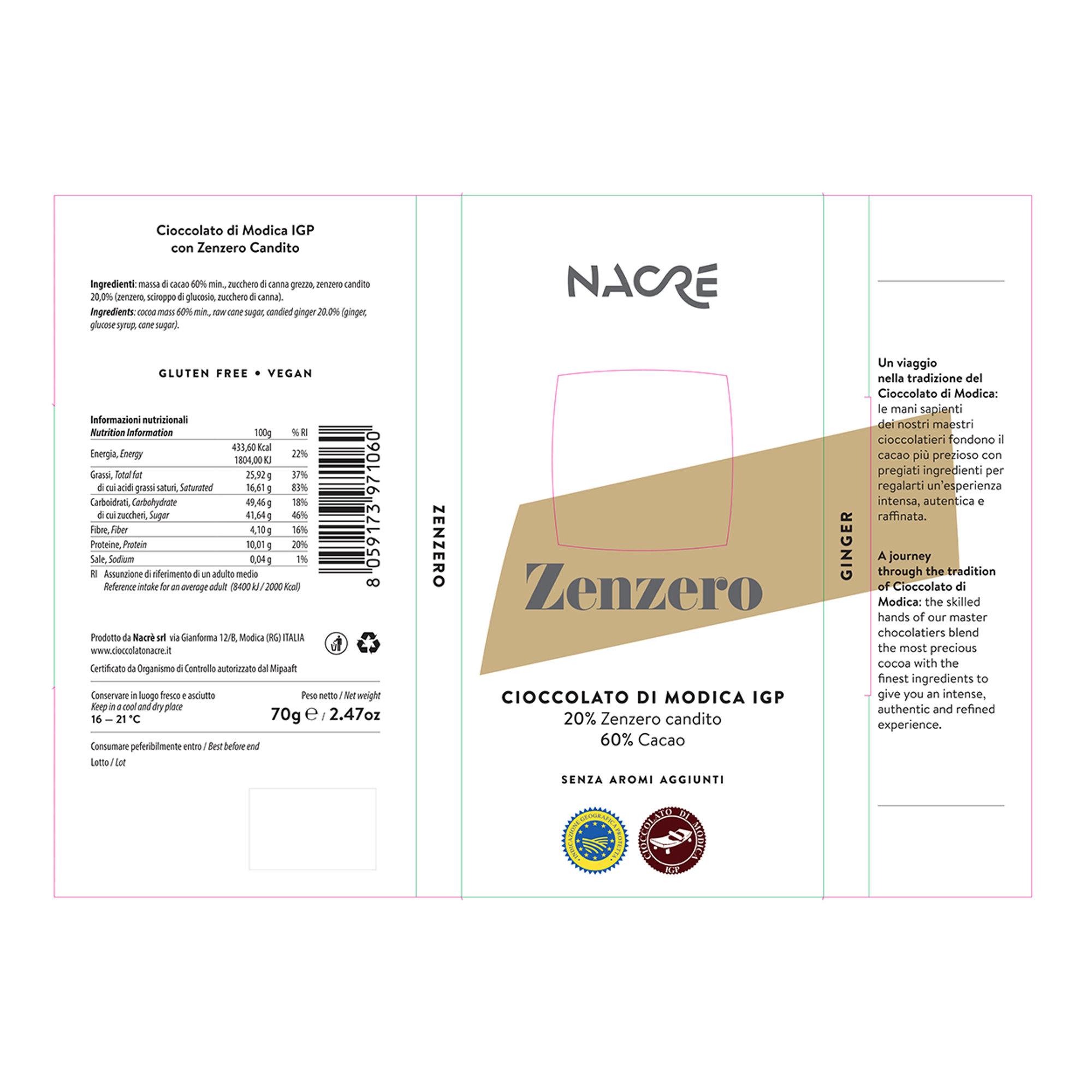 10 tavolette assortite 70 gr - Box gustosi Nacrè vista12
