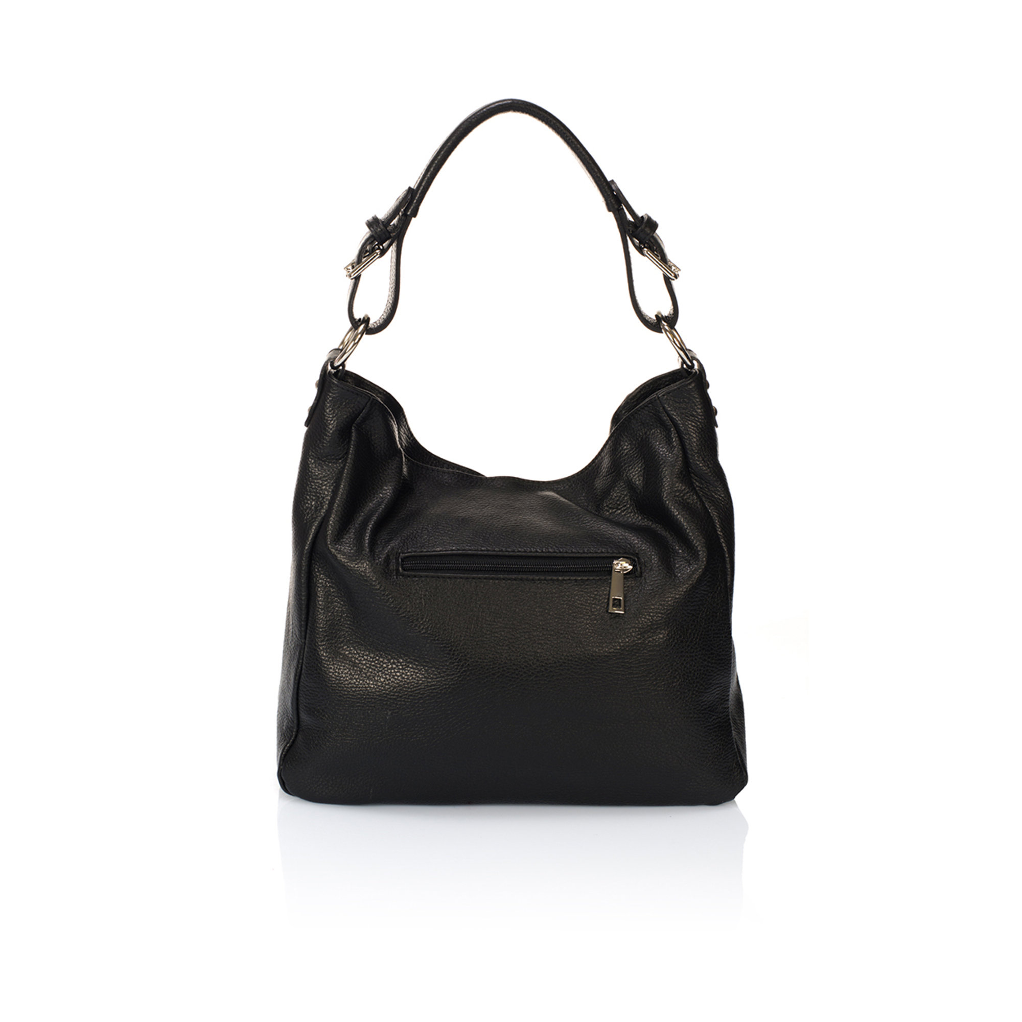Borsa a spalla nera Giulia Massari vista1