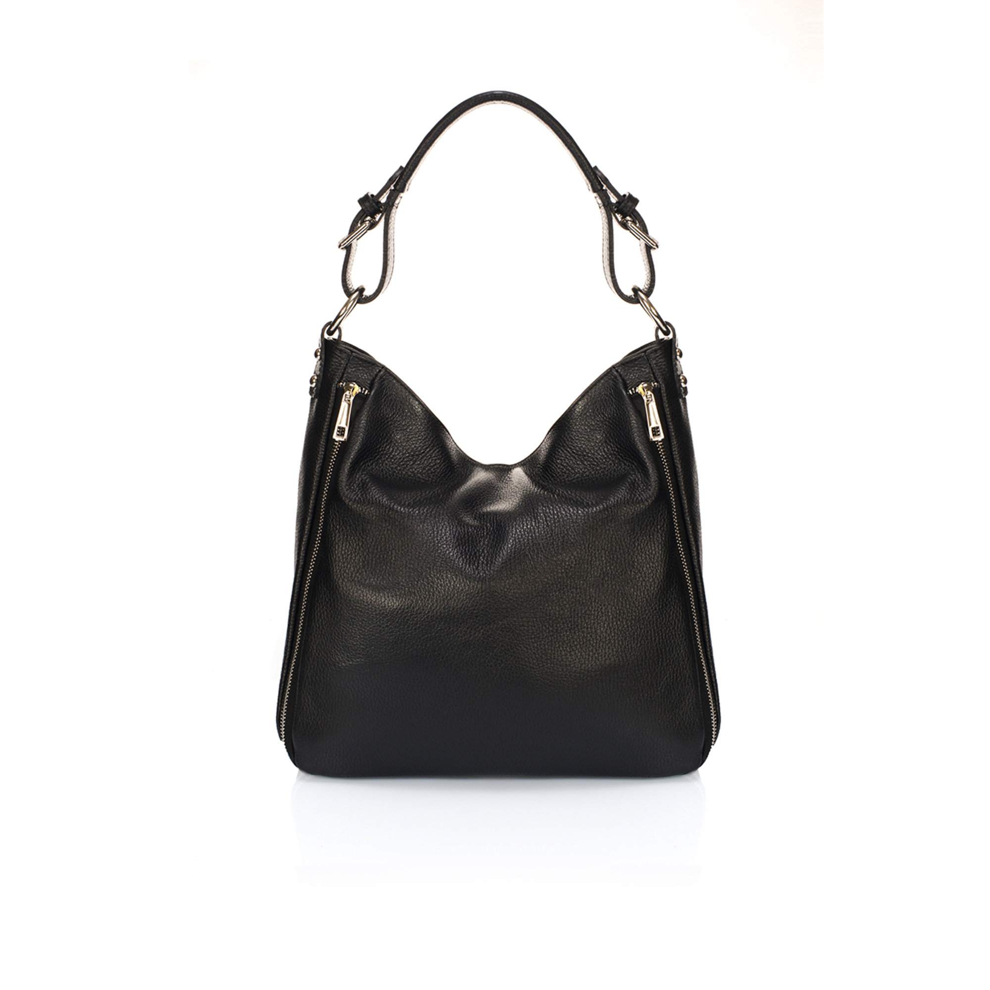 Borsa a spalla nera Giulia Massari vista0