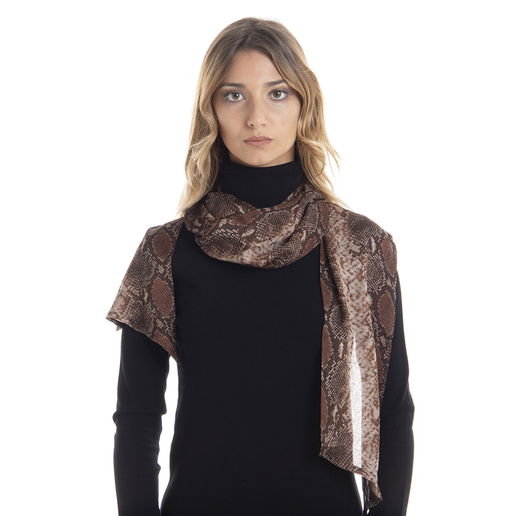 Foulard con fantasia animalier multicolor Twinset vista1