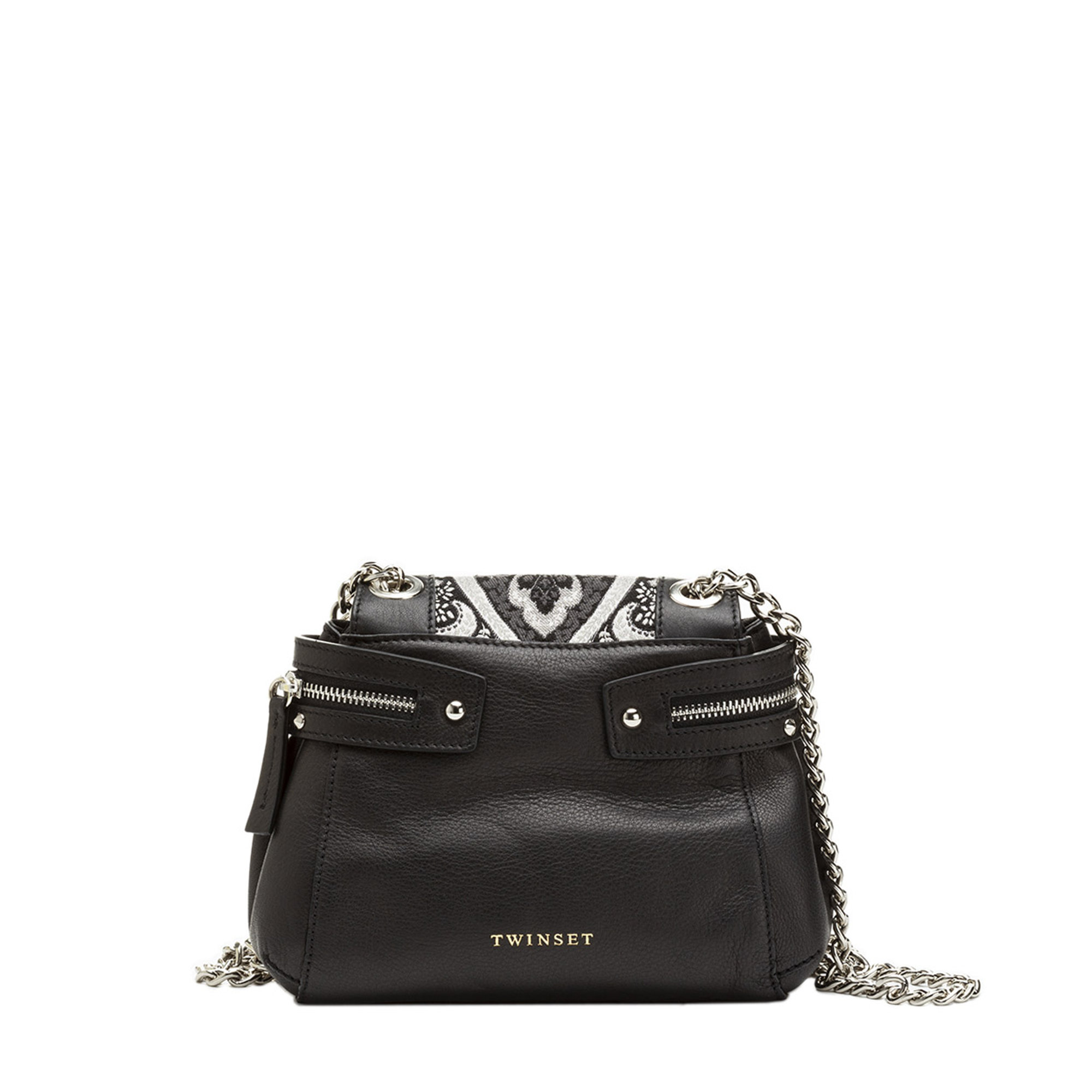 Borsa a tracolla con tessuto damascato Twinset vista1