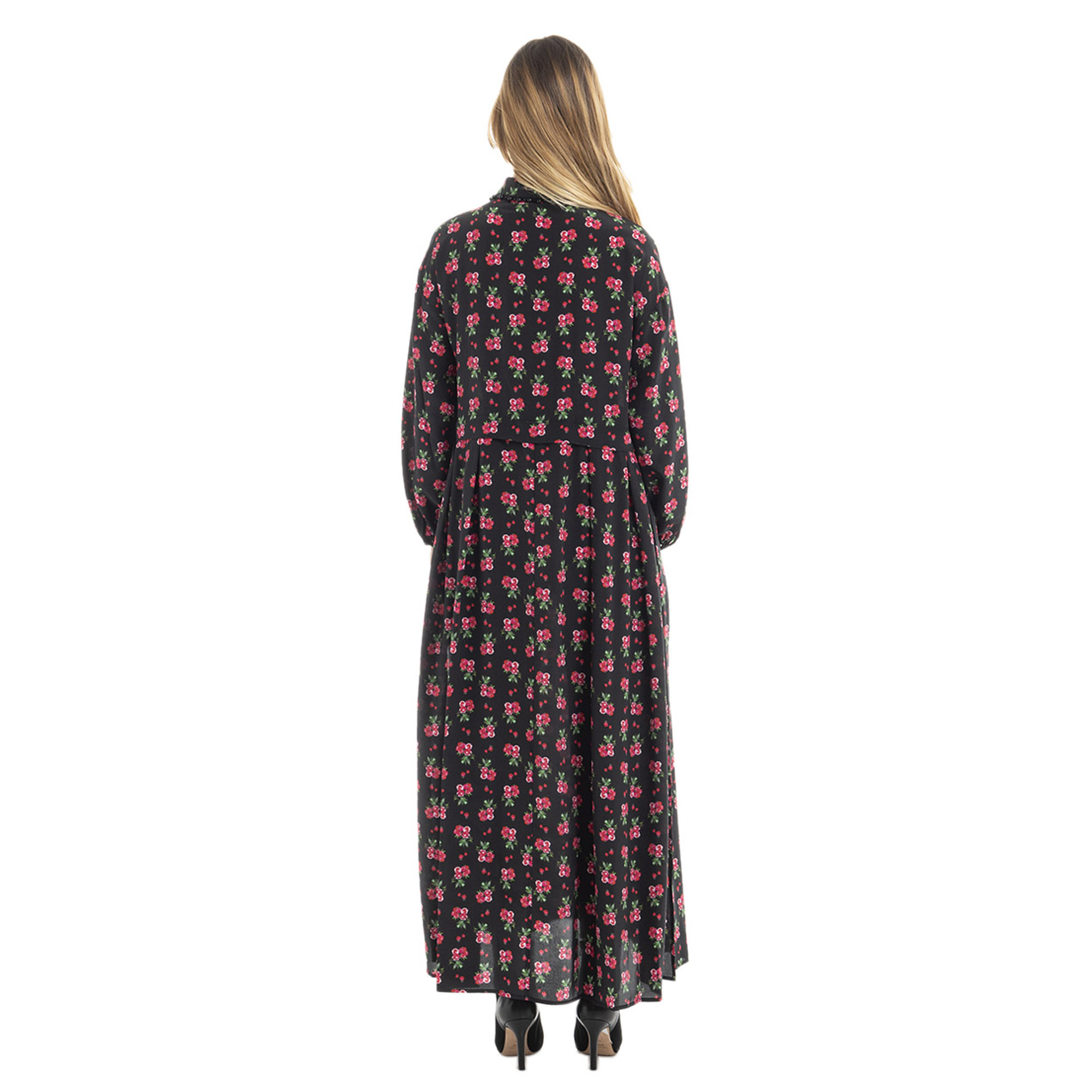 Abito in seta con stampa bouquet Twinset vista1