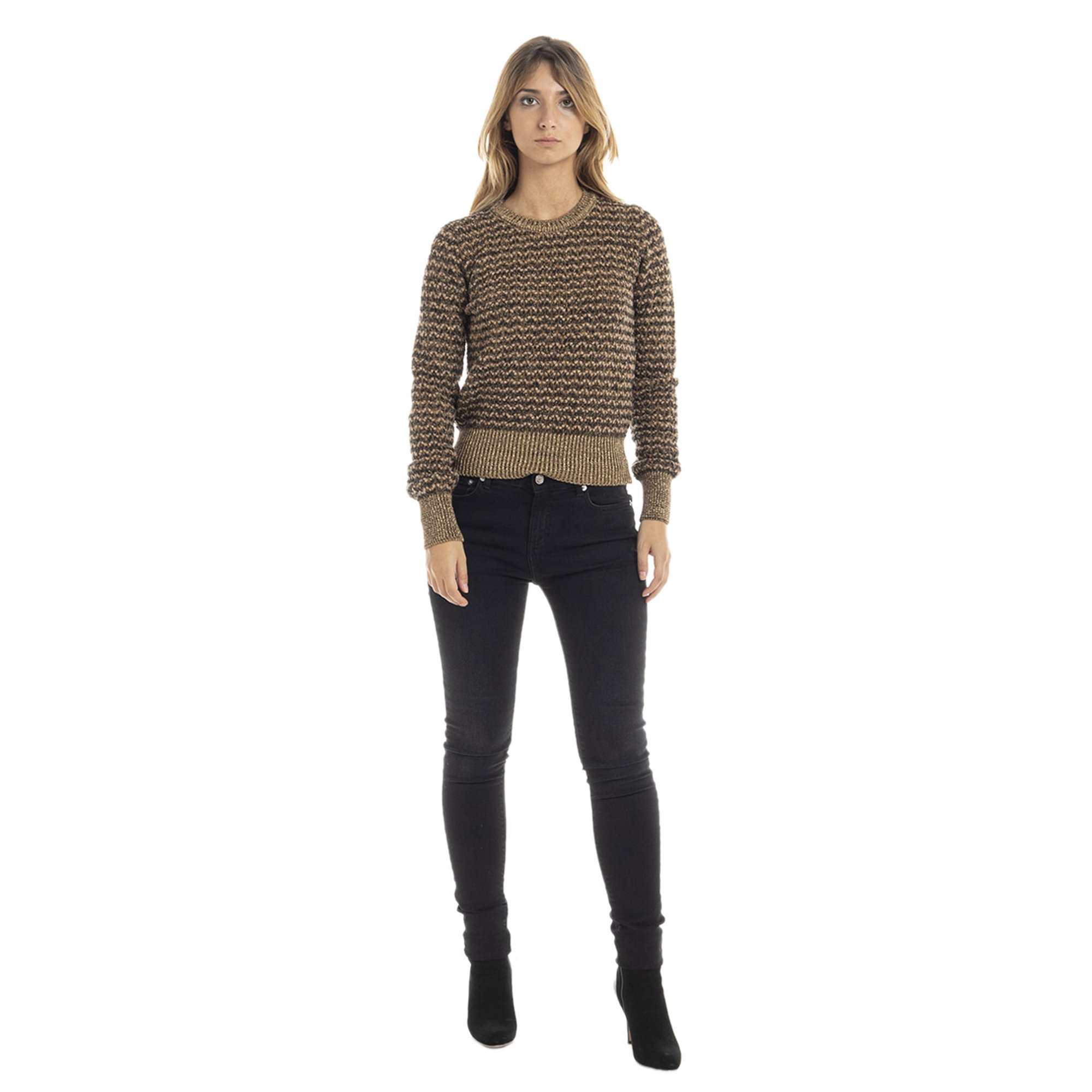Maglia a girocollo multicolor lurex Twinset vista1