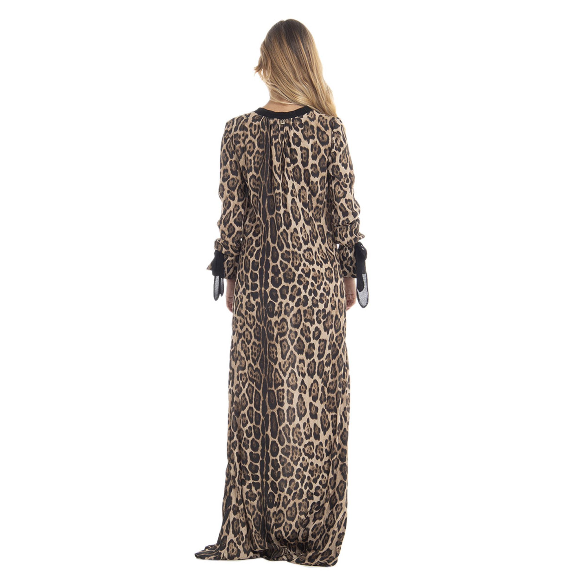 Abito lungo fantasia animalier Twinset vista2