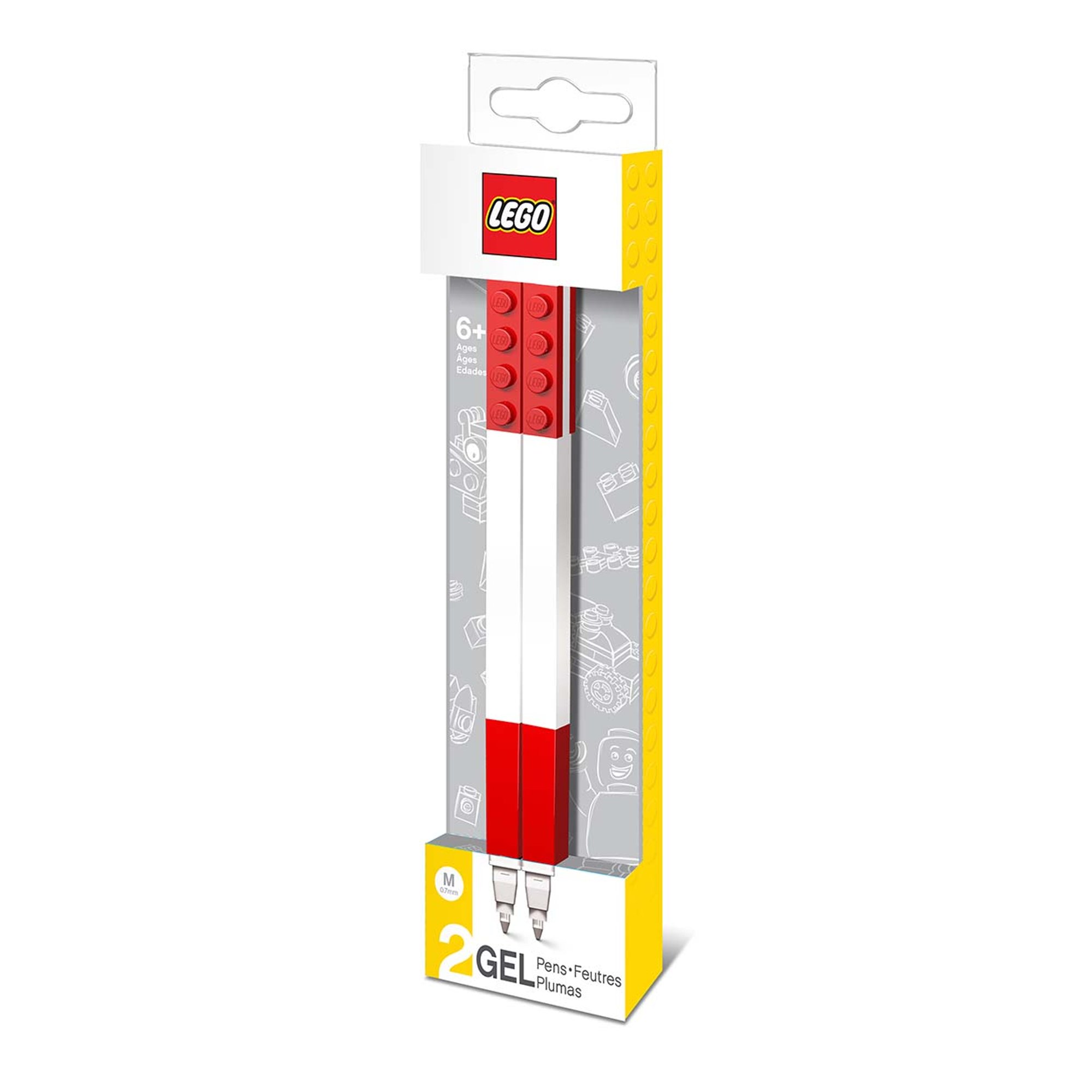 Penna gel rosso - set 2 pezzi LEGO vista0