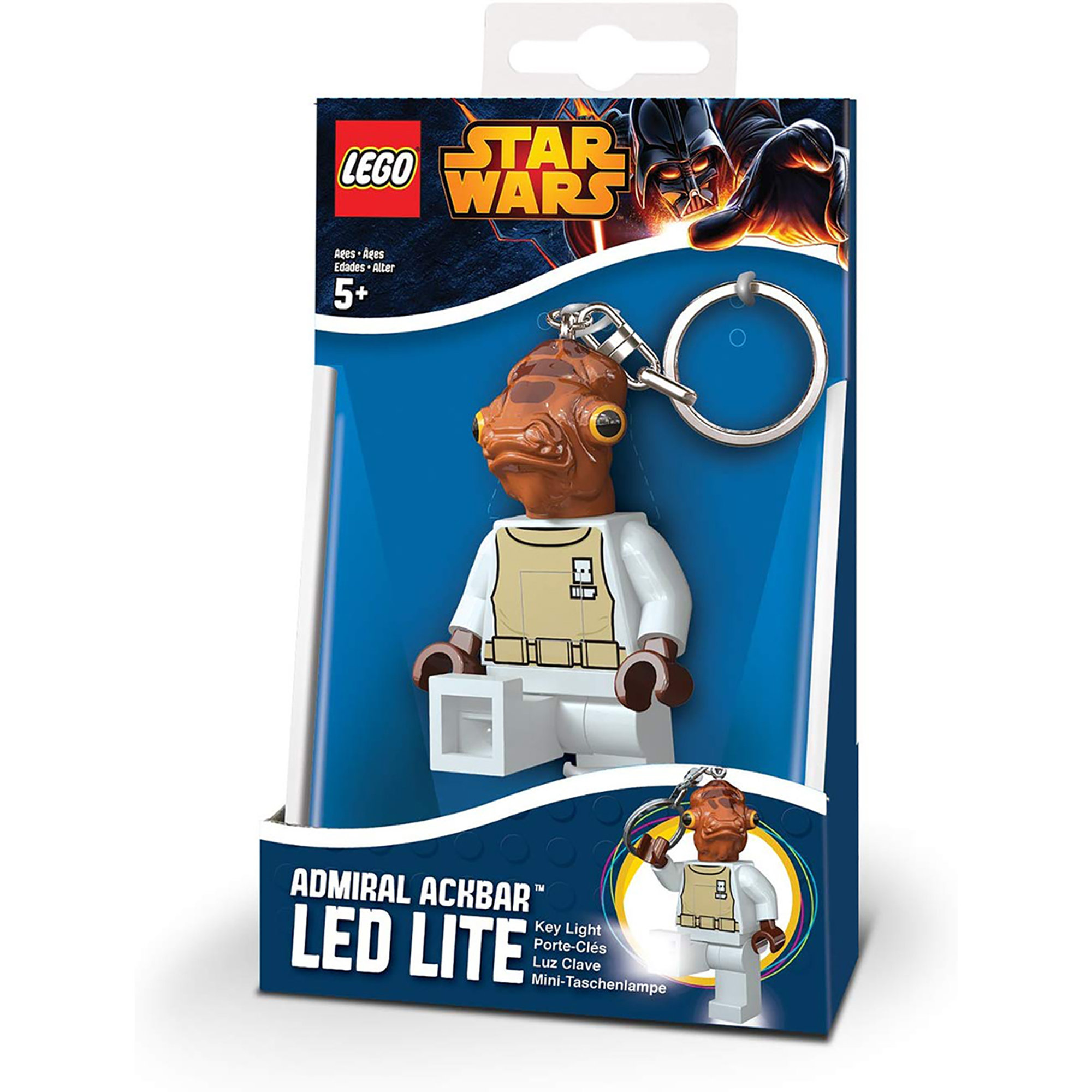 Porta Chiavi con Led Admiral Ackbar LEGO vista1