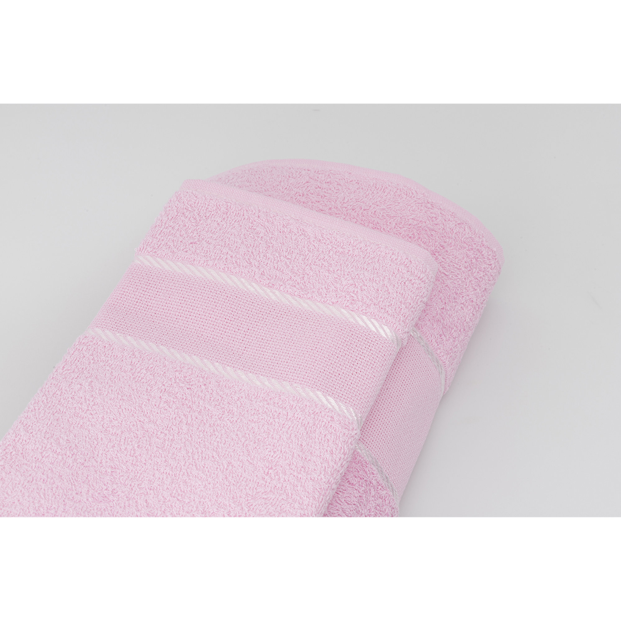 Coppia asciugamano + ospite Aida, rosa Arte Tessile vista1