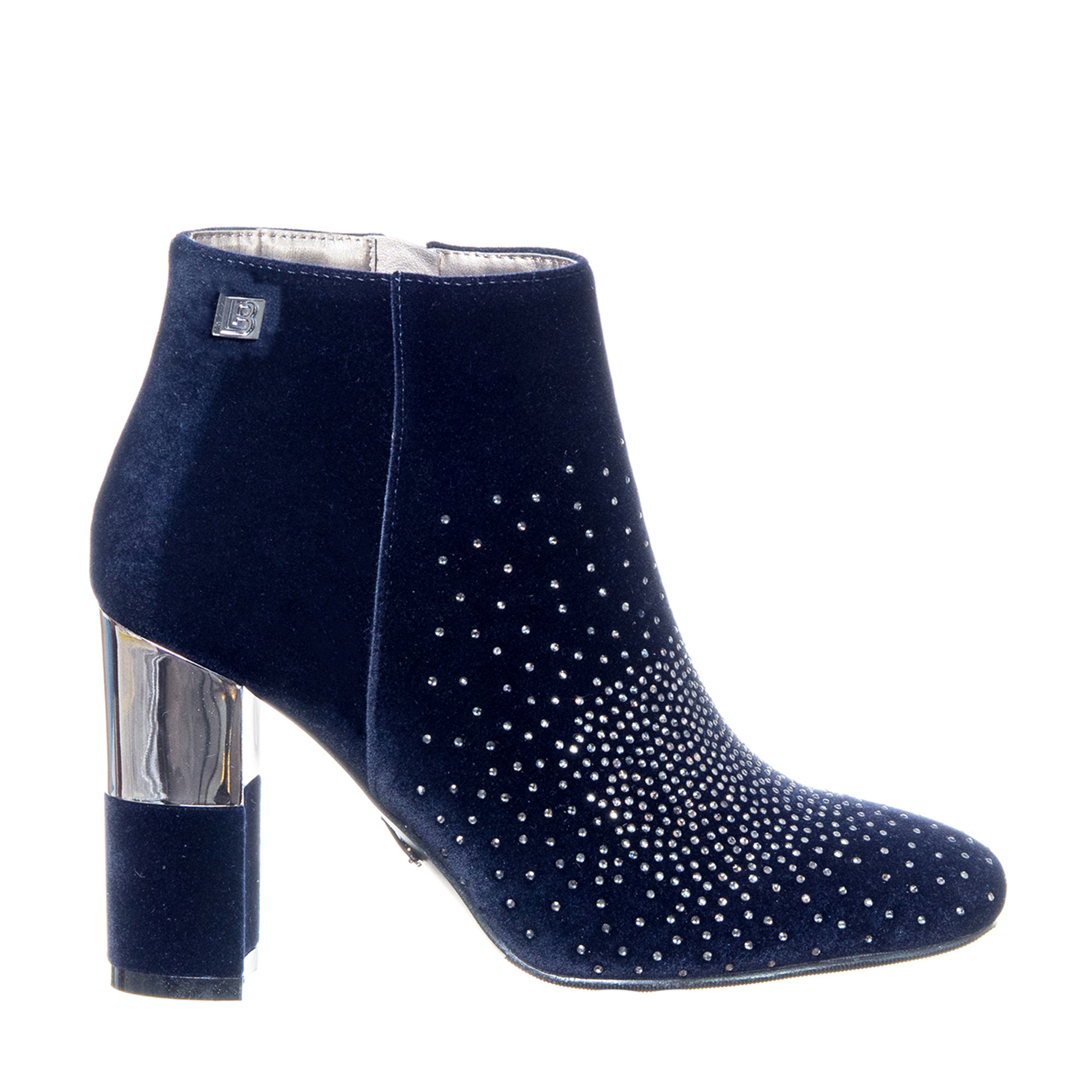 Stivaletti con strass a contrasto blu SKU PROBLEMATICI vista0