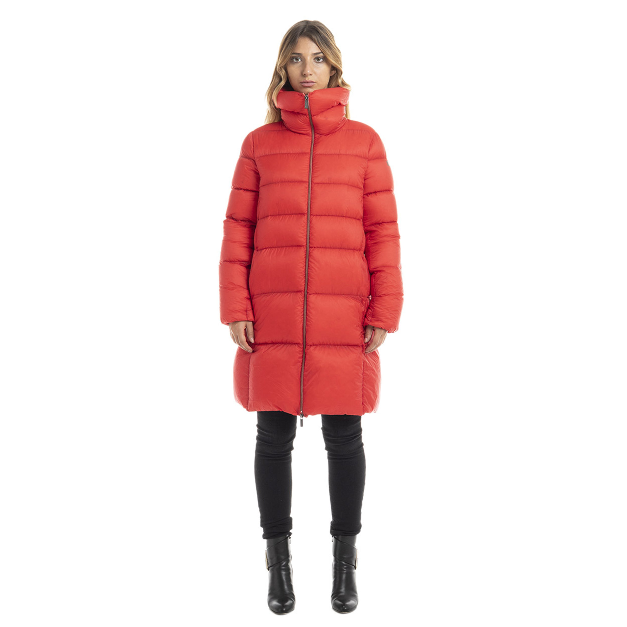 Piumino a tre quarti rosso RRD  vista0