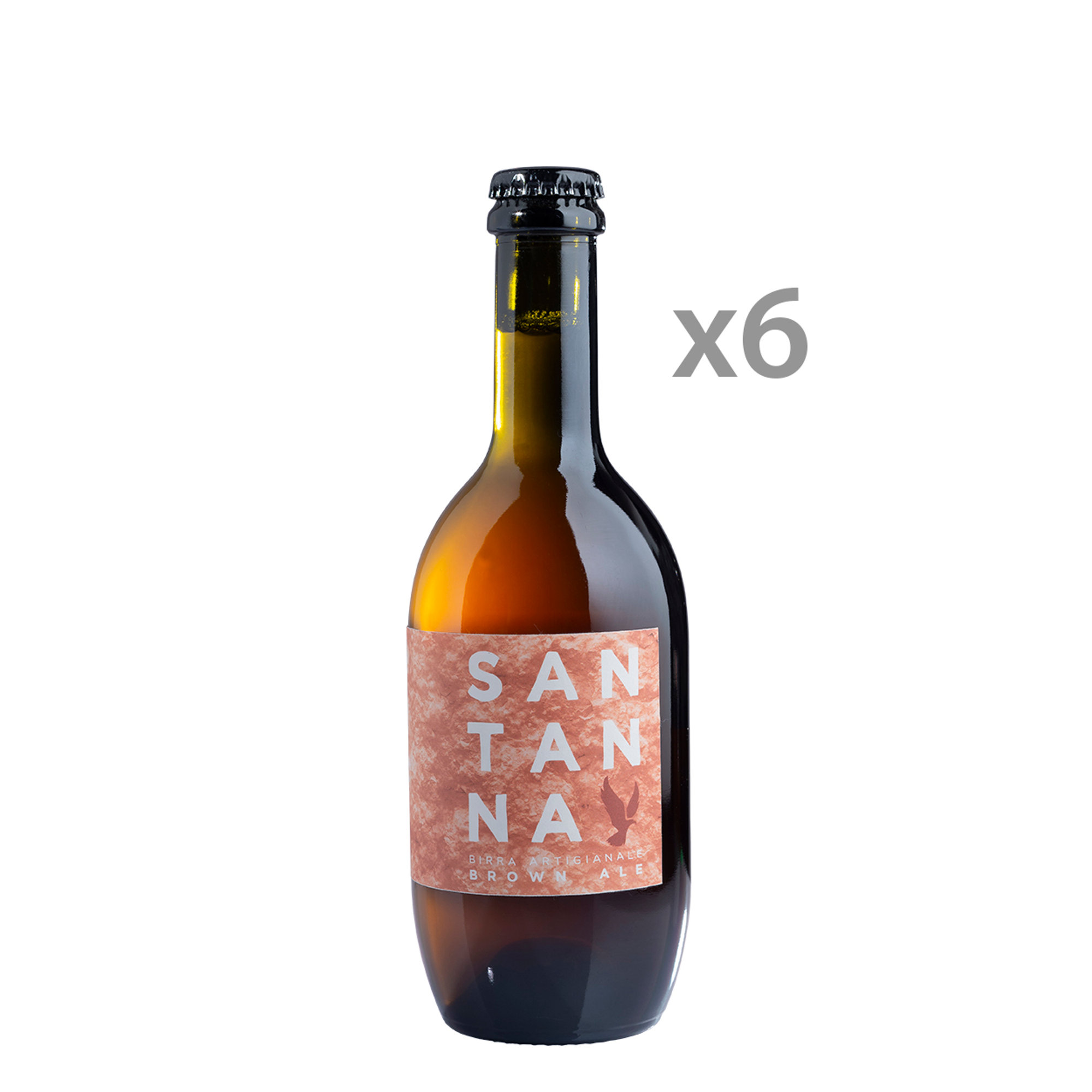 6 bottiglie 0,50 lt - Brown Ale Birra Santanna vista0