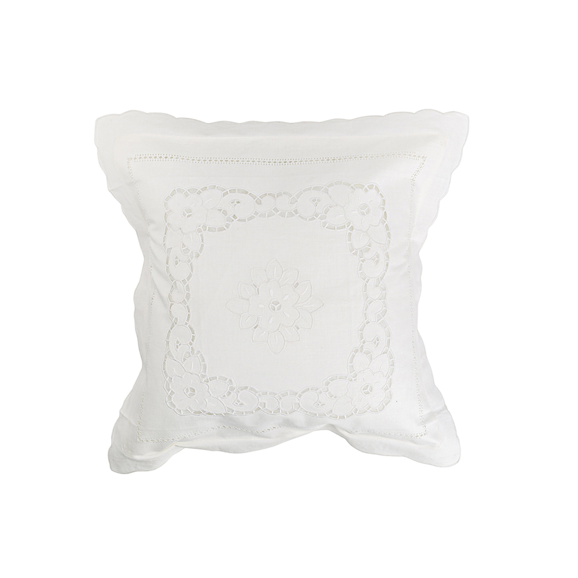 Federa cuscino arredo FIORELLA, bianco Zenoni & Colombi vista0