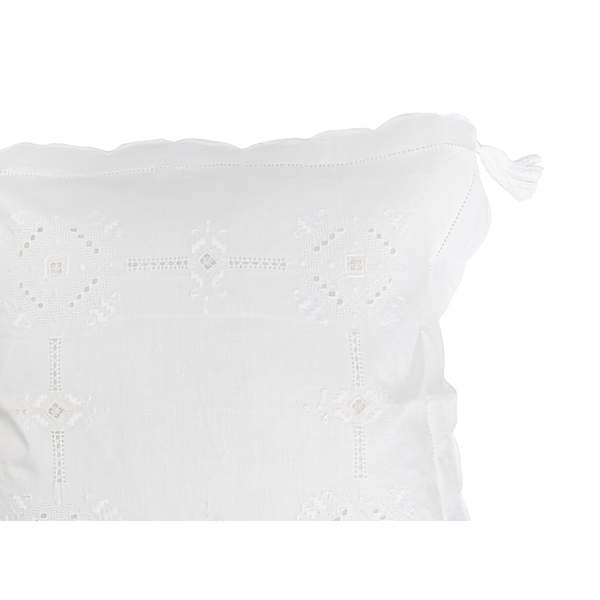 Federa cuscino arredo Punto Antico TOSCANO, bianco Zenoni & Colombi vista2