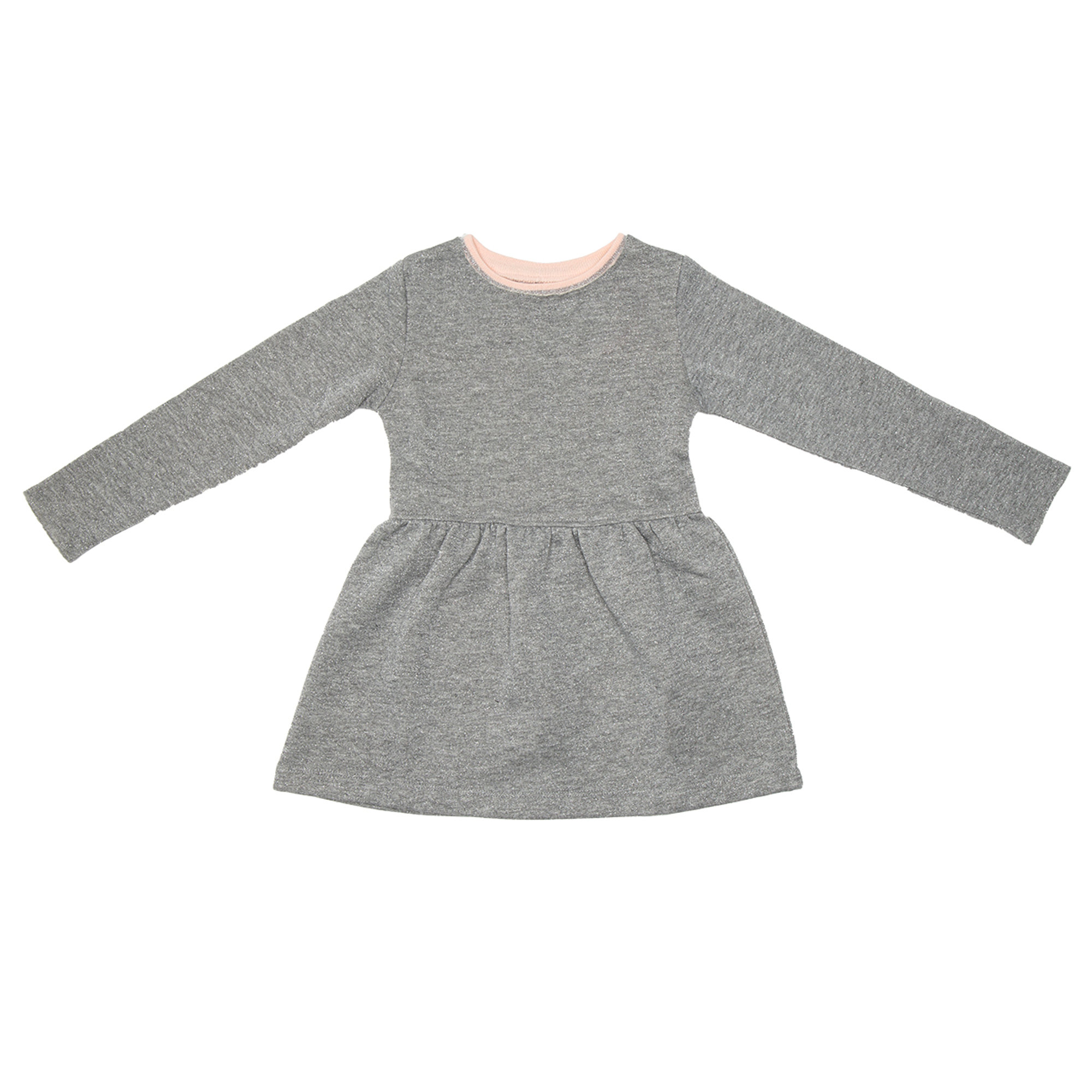 Abito bimba in felpa grigio glitterato Macchia J vista0