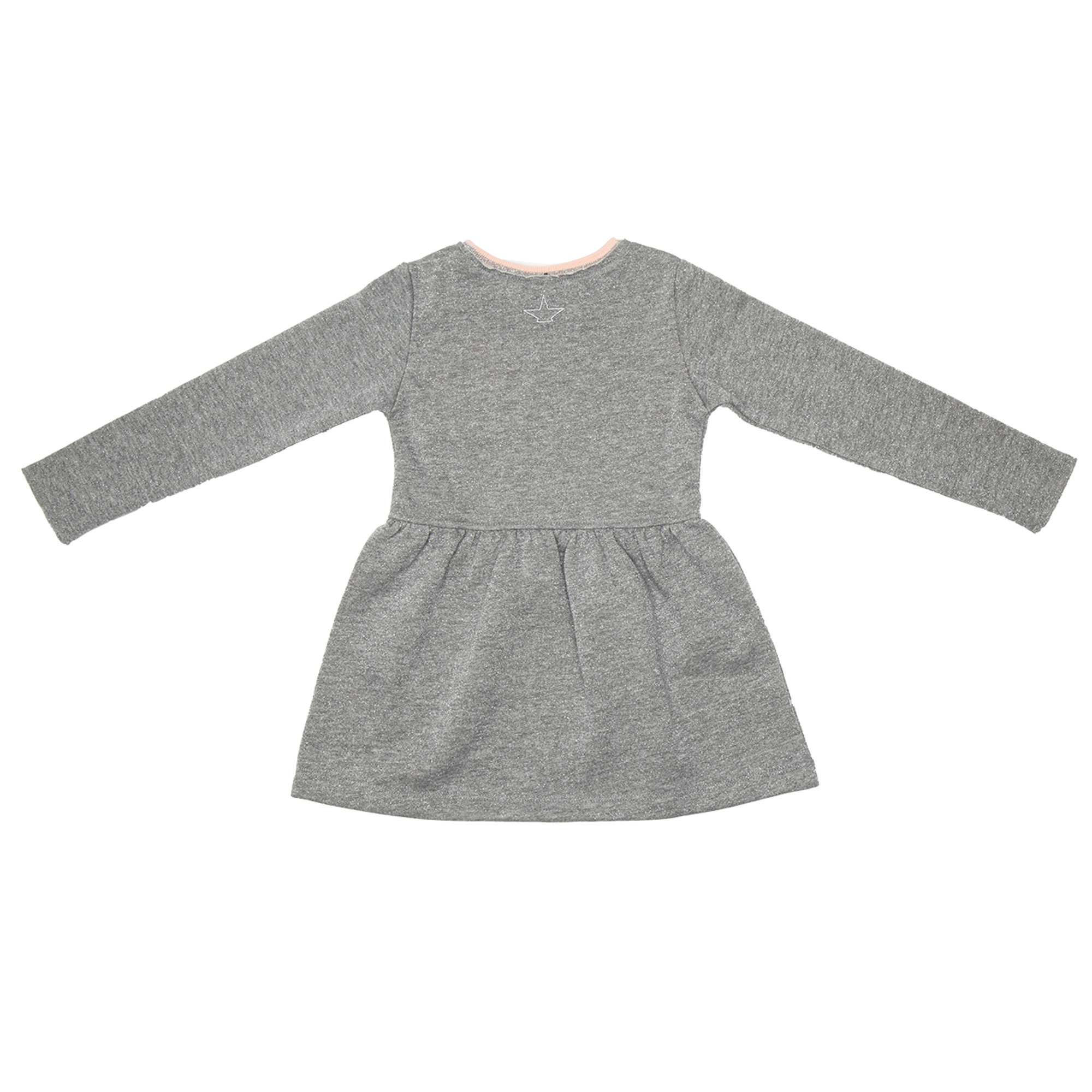 Abito bimba in felpa grigio glitterato Macchia J vista1
