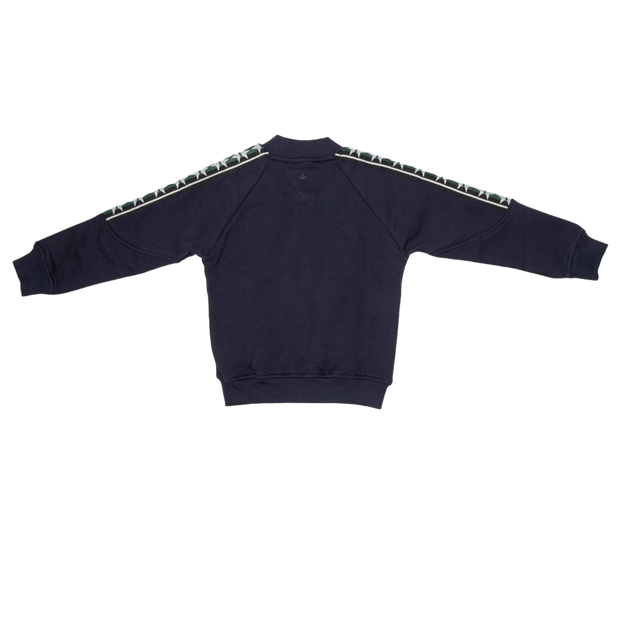 Bomber in felpa blu con zip Macchia J vista1