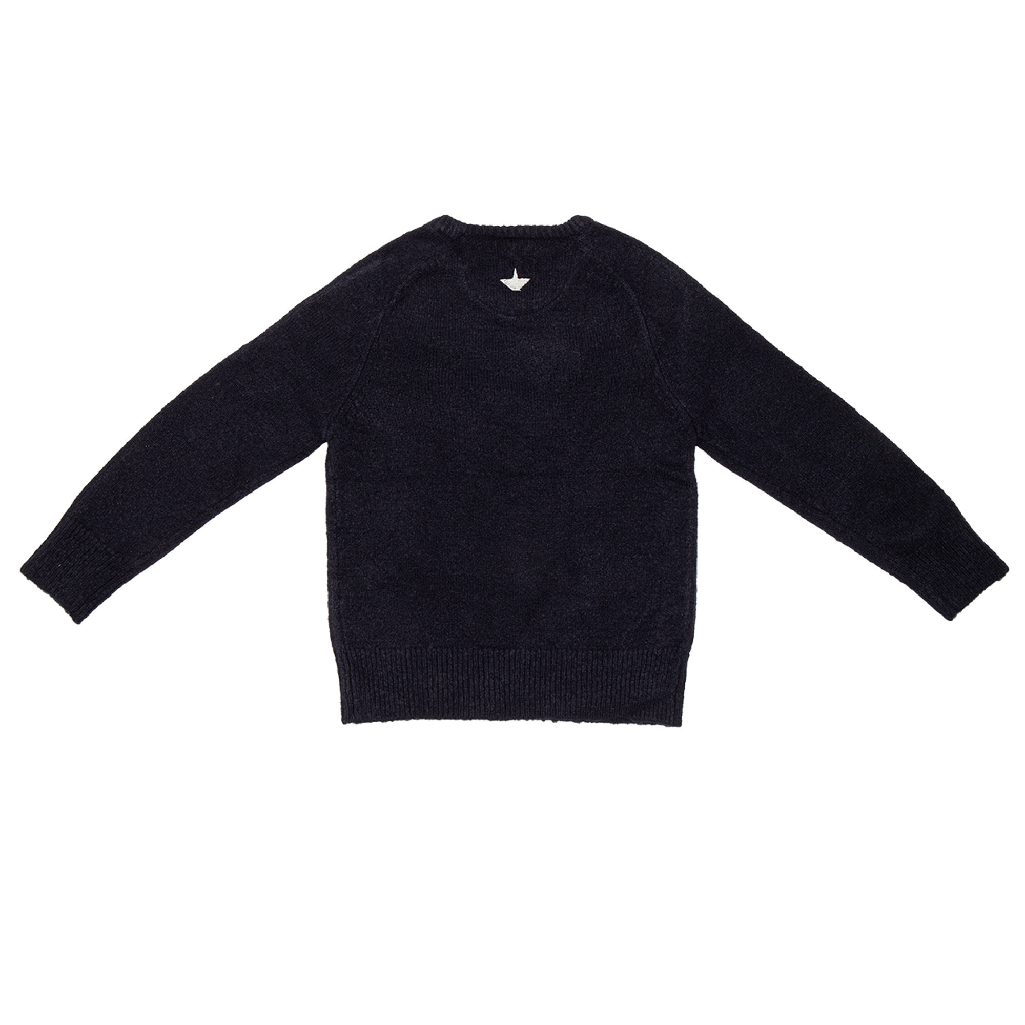 Pullover bimbo colore blu scuro Macchia J vista1