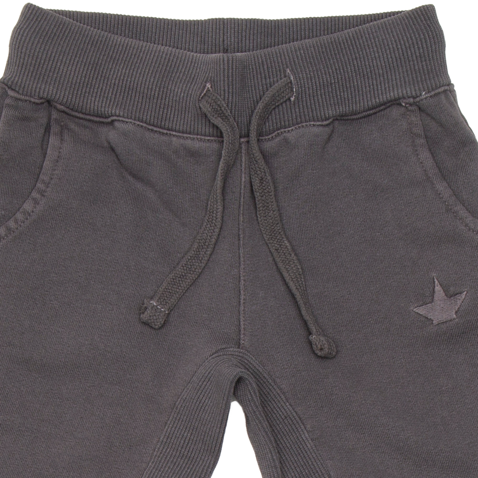 Pantalone lungo in felpa grigio, tinto in capo Macchia J vista2