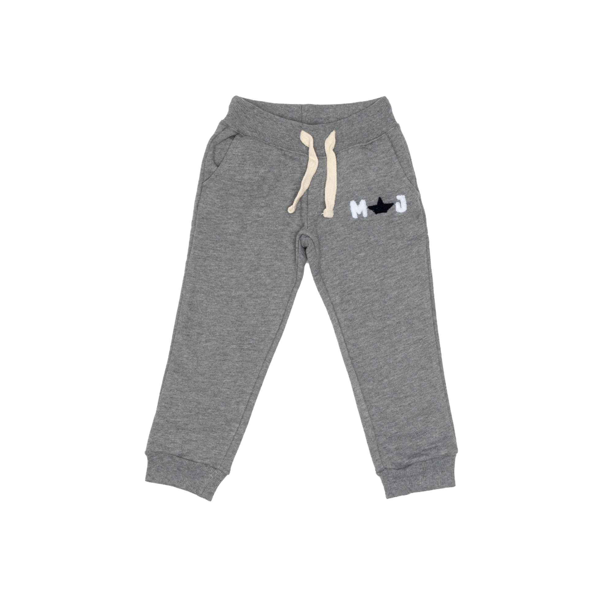 Pantaloni in felpa grigia con logo in spugna Macchia J vista0
