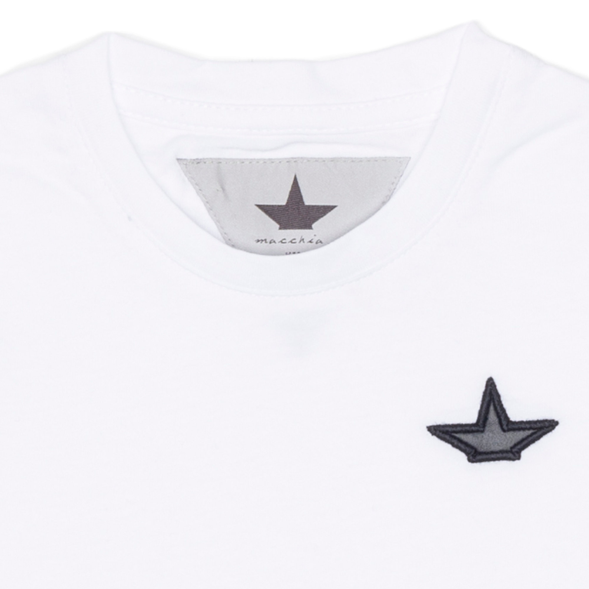 T-shirt basic con logo Macchia J vista8