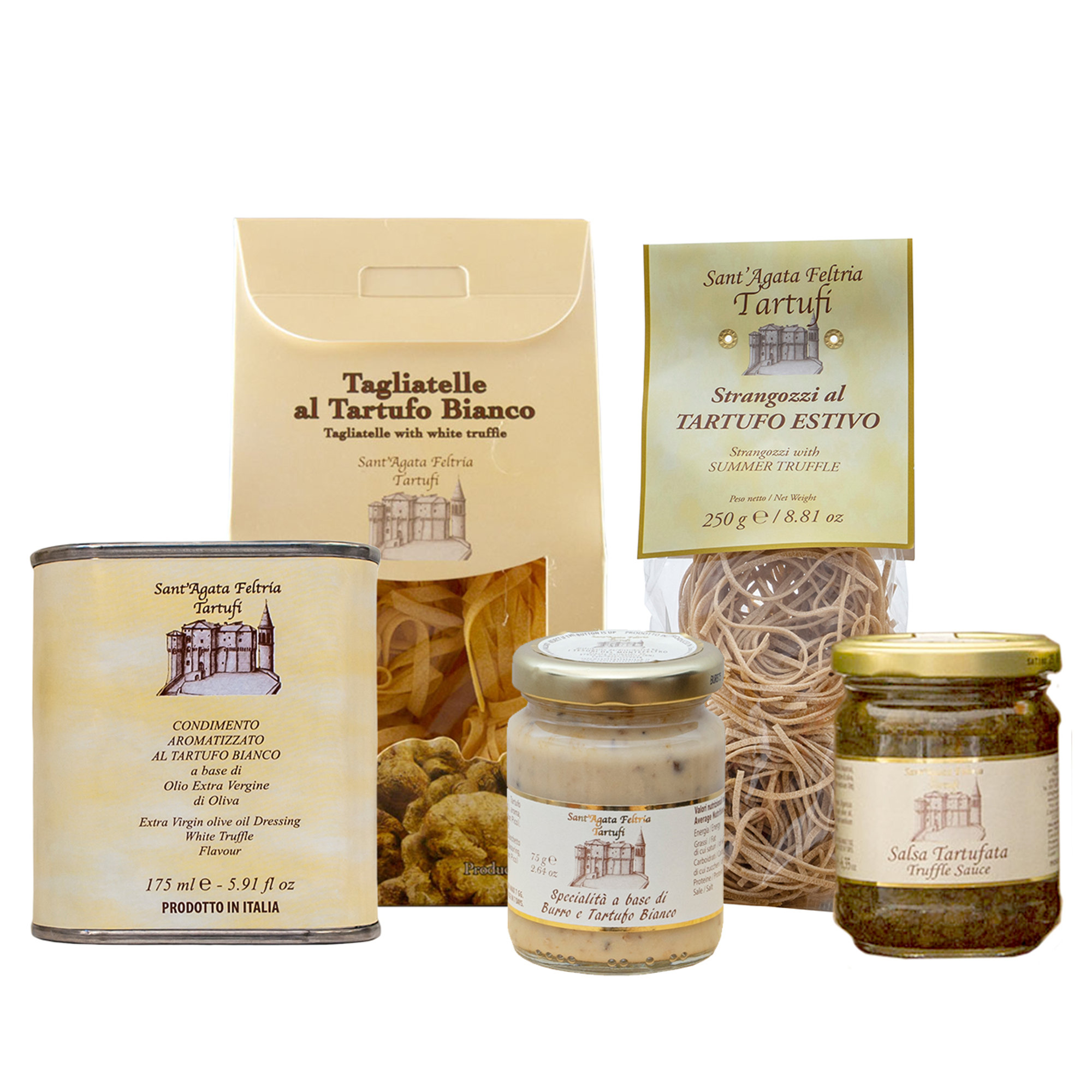 Box Proeverij "Eerste gangen met truffel" - 5 truffelproducten Sant'Agata Feltria Tartufi vista0